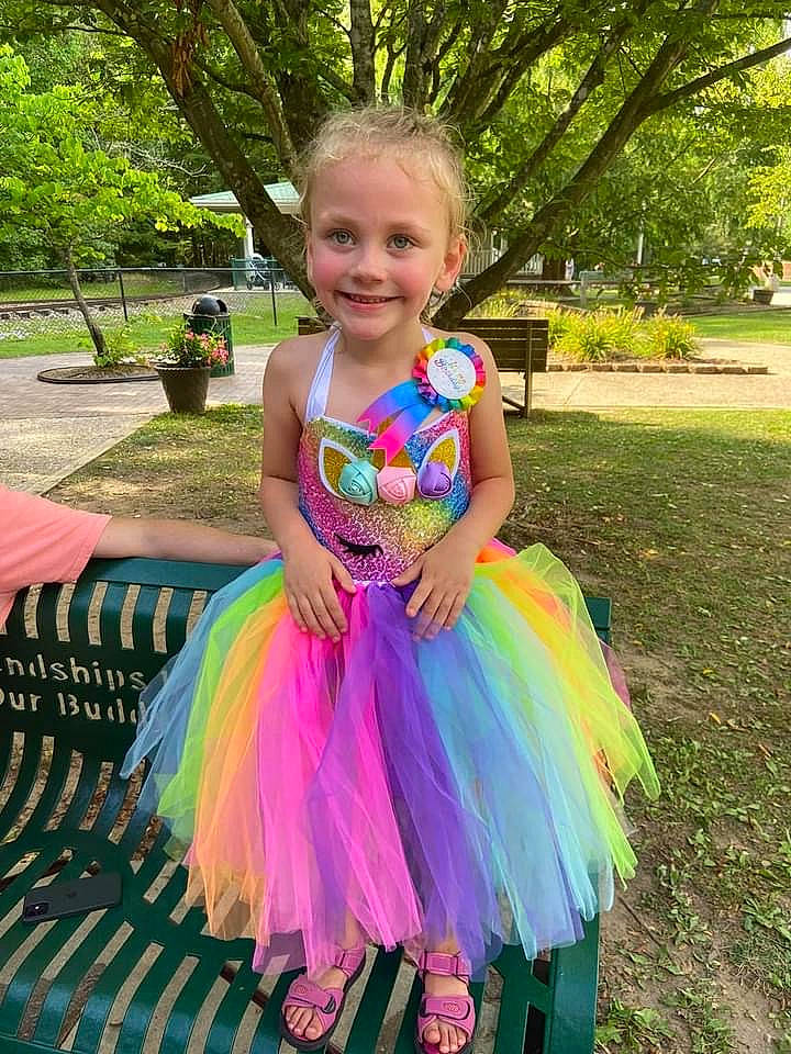 Ember is registered to the contest to win money with this photo: baby_toddler_clothing, ballet_tutu, botany, child, event, formal_wear, fun, grass, happy, joy, leisure, magenta, person, pink, plant, recreation, ruffle, smile, spring, summer