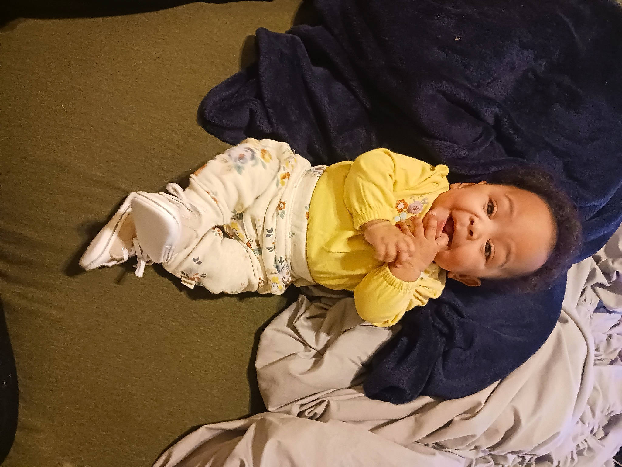 Rae'Lyn joined the competition — help win amazing prizes! baby, baby_products, baby_toddler_clothing, cheek, child, comfort, person, sitting, sleeve, smile, toddler