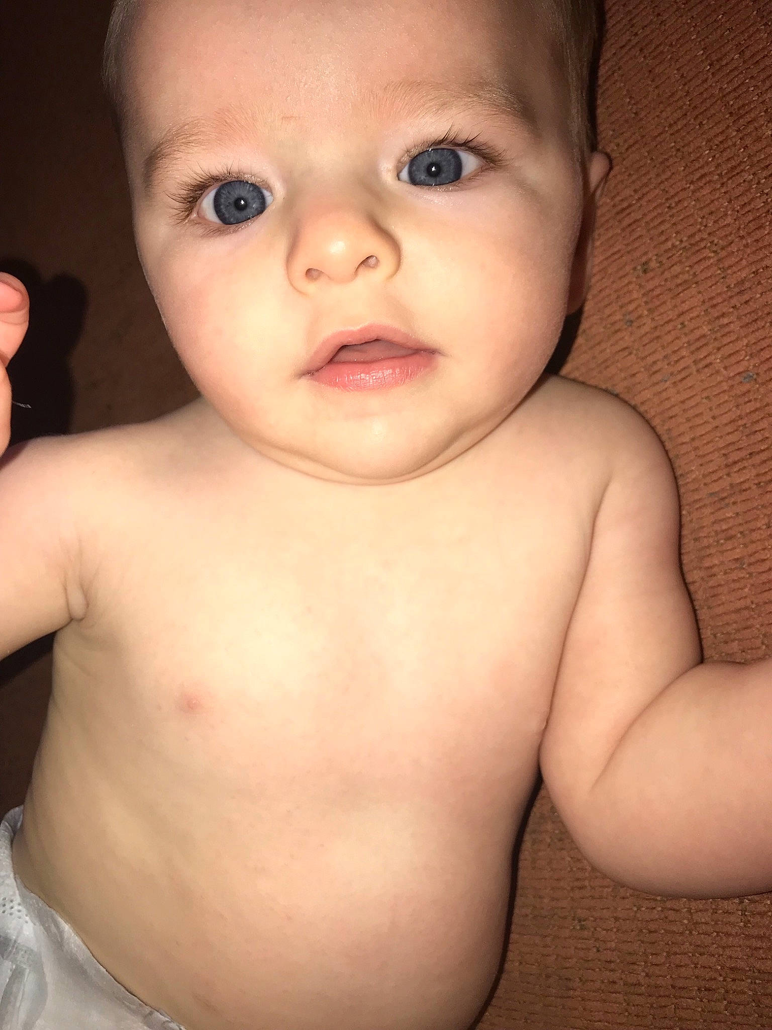 Anthony is registered to the contest to win money with this photo: baby, beauty, cheek, child, chin, close_up, eye, eyebrow, face, facial_expression, forehead, head, iris, lip, mouth, neck, nose, organ, person, skin