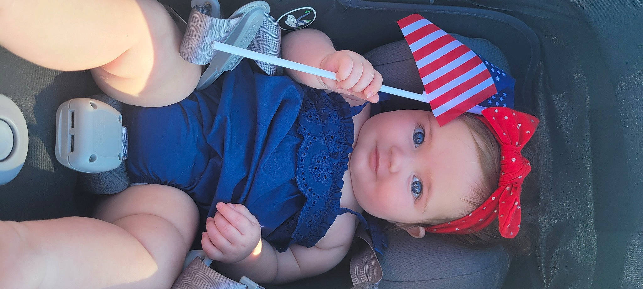 Samantha joined the competition — help win amazing prizes! baby, baby_carriage, baby_products, baby_toddler_clothing, cheek, child, elbow, electric_blue, fashion_accessory, fun, gesture, hand, hat, headwear, human_body, nail, person, skin, smile, thumb