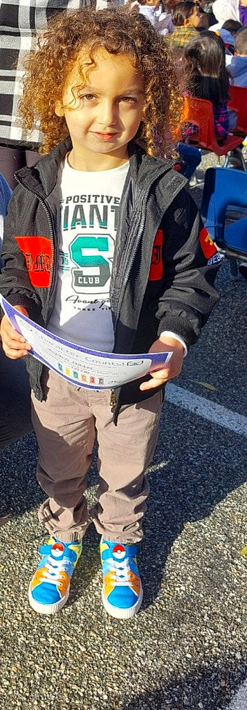 Jayden is registered to the contest to win money with this photo: asphalt, bag, electric_blue, glove, high_visibility_clothing, human_leg, jersey, joy, law_enforcement, luggage_and_bags, pedestrian, person, personal_protective_equipment, recreation, road, shoe, sleeve, sportswear, sweatpant, uniform