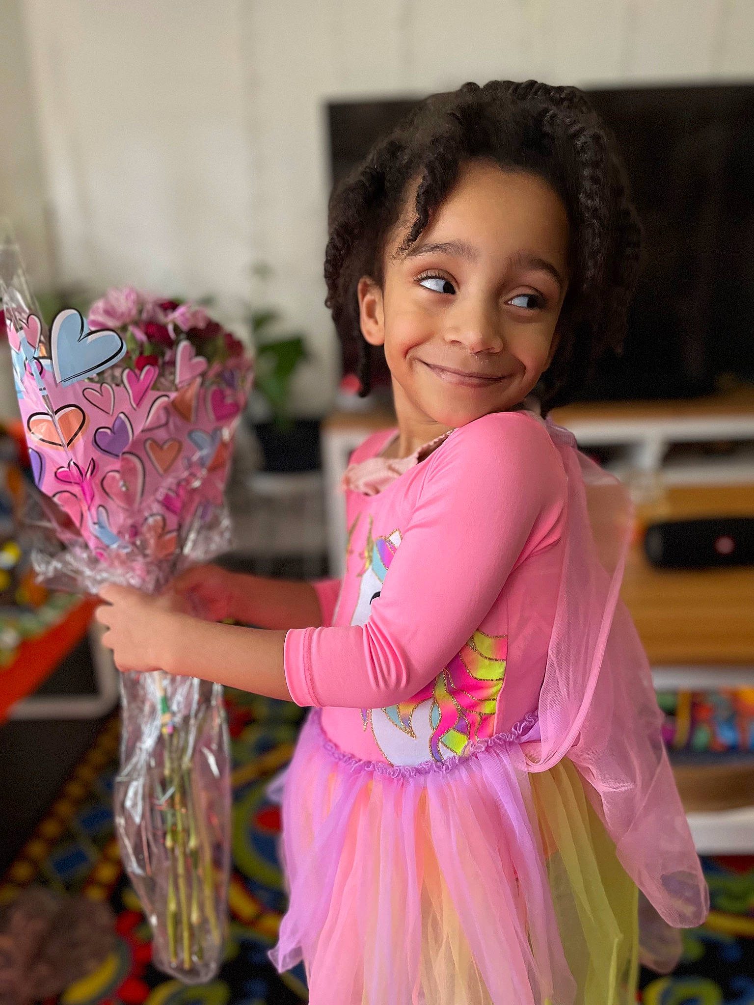 Jane Marie is registered to the contest to win money with this photo: child, child_model, costume, dress, event, fashion_accessory, fashion_design, fun, happy, joy, leisure, magenta, person, pink, skin, sleeve, smile, toddler, tradition, vacation