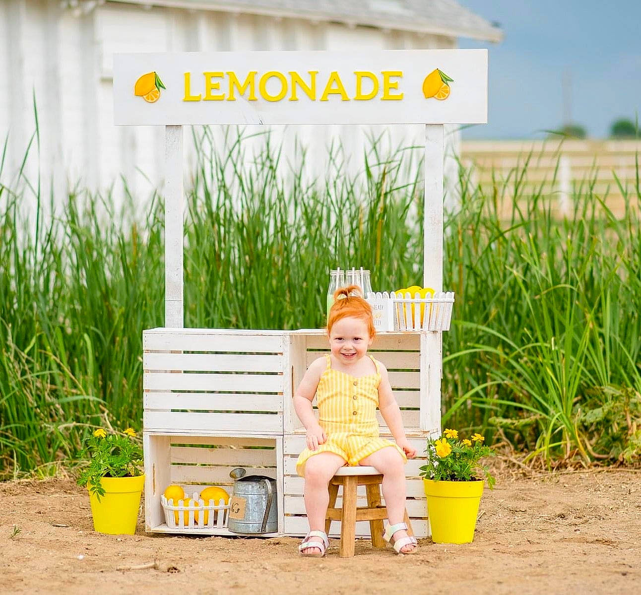 Avery joined the competition — help win amazing prizes! agriculture, baby, bench, flowerpot, grass, grass_family, green, happy, joy, landscape, lawn, leisure, outdoor_bench, outdoor_furniture, people_in_nature, person, plant, shrub, sky, summer