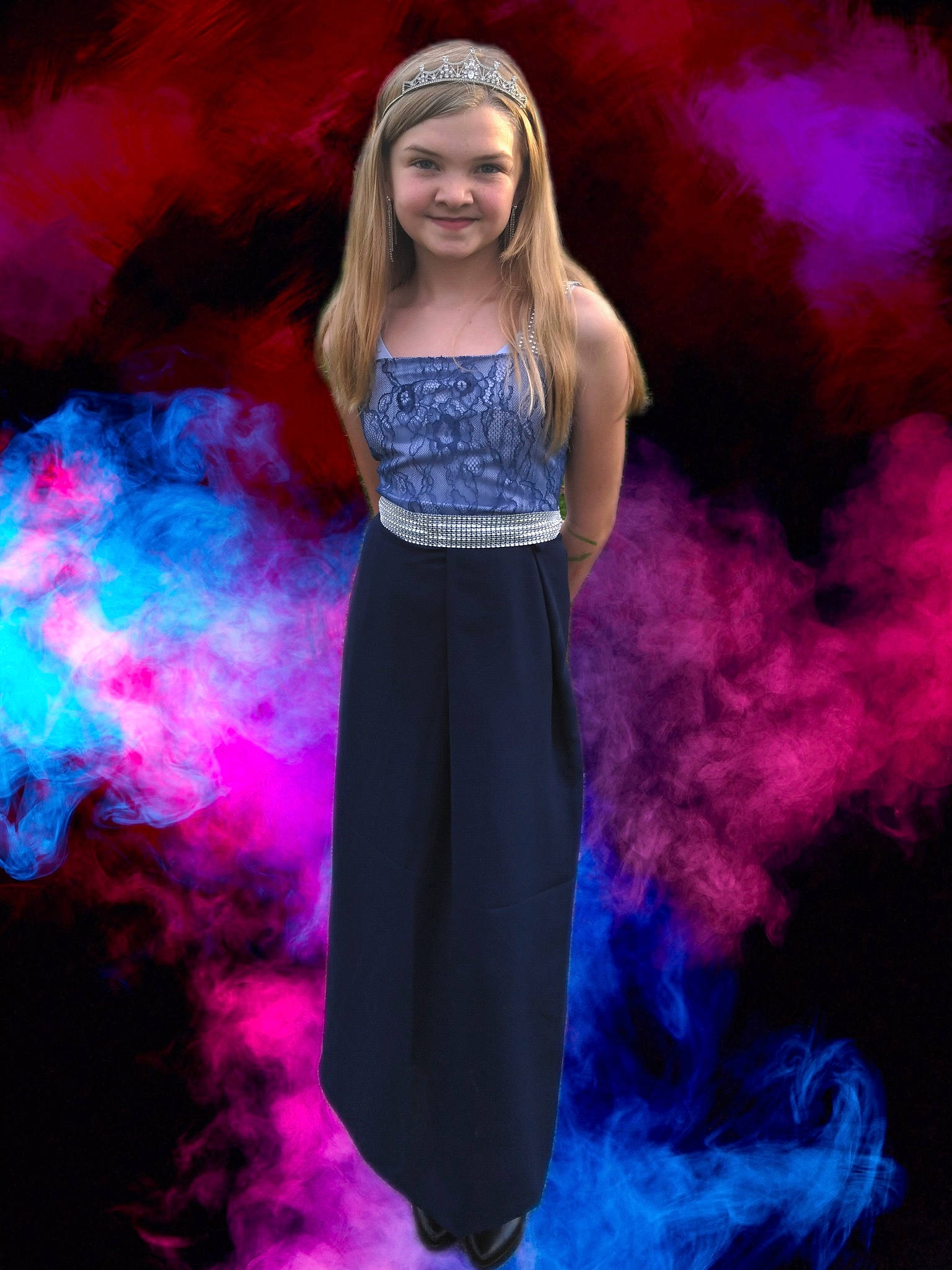 Allianna joined the competition — help win amazing prizes! blond, day_dress, electric_blue, event, fashion, fashion_design, flash_photography, formal_wear, fun, happy, human, jewellery, joy, lighting, long_hair, magenta, pattern, person, pink, purple