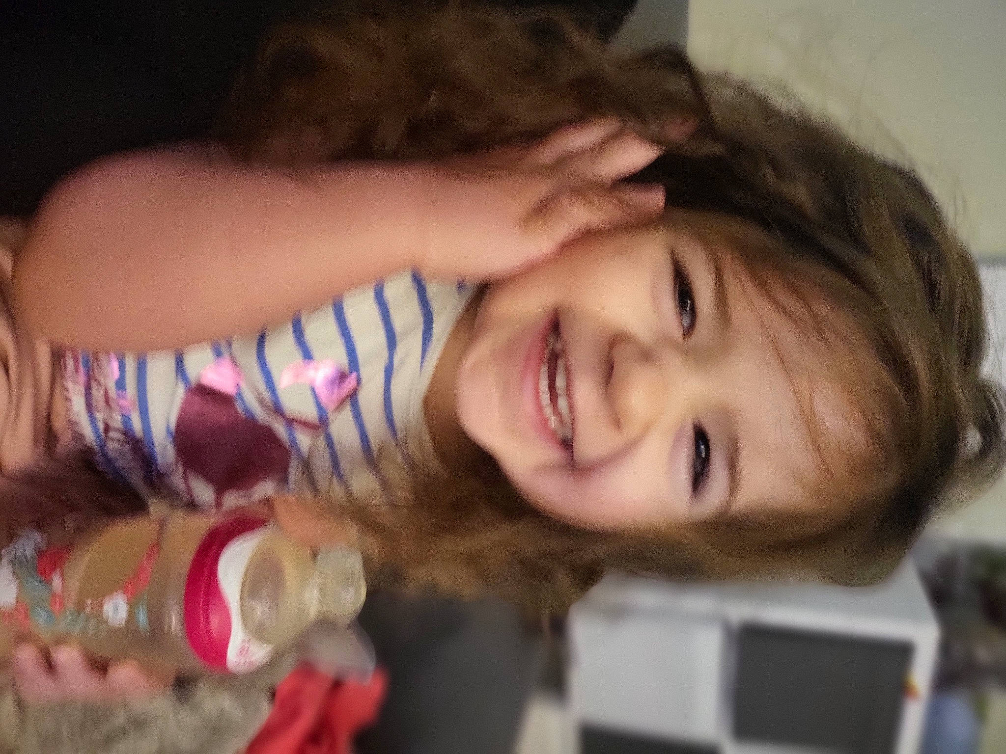 Lyana a rejoint le concours — aidez-le/la à gagner de superbes lots ! black_hair, cheek, child, chin, dress, ear, eye, eyebrow, eyelash, fun, gesture, happy, iris, joy, lip, long_hair, mouth, nose, person, skin