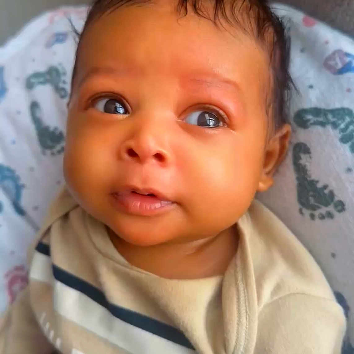 Preston Bradley joined the competition — help win amazing prizes! baby, babylaughing, face, happy, head, person, sad