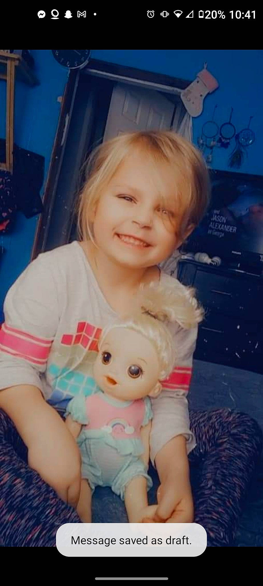 Sylvia joined the competition — help win amazing prizes! azure, baby_toddler_clothing, blue, cheek, doll, dress, eye, face, hairstyle, happy, head, human_body, iris, joy, mouth, organ, person, pink, skin, sleeve