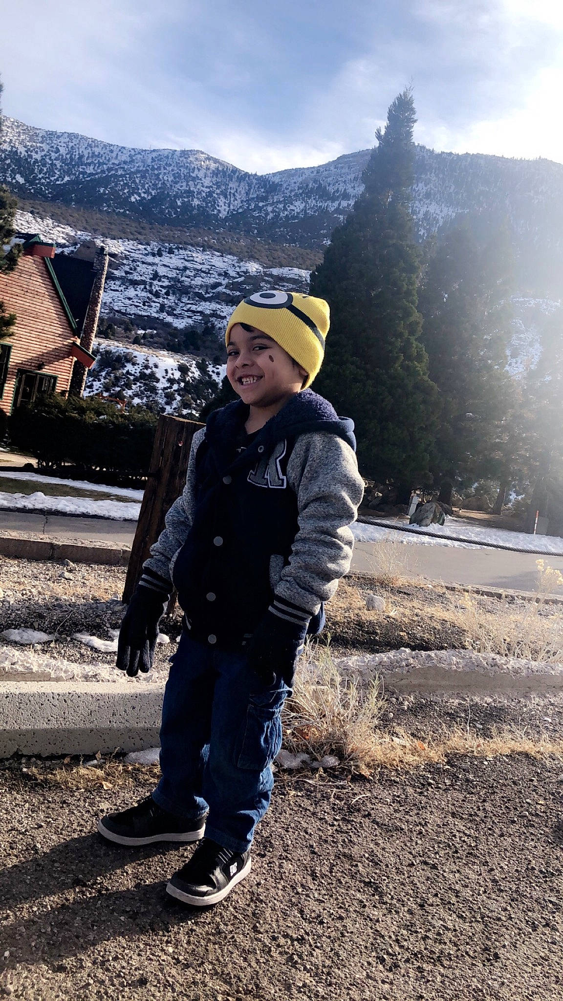 Masen joined the competition — help win amazing prizes! geological_phenomenon, headwear, joy, mountain, person, travel, winter