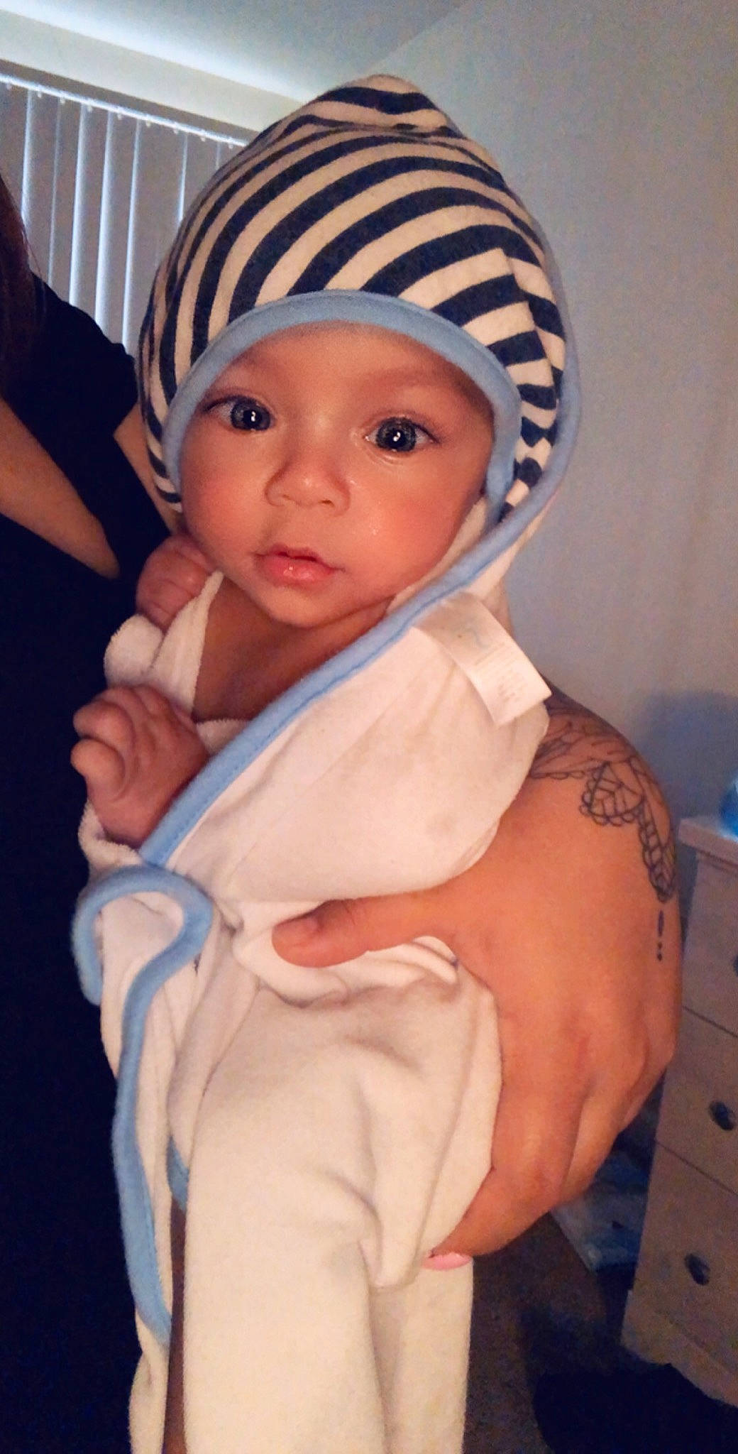 Jovanni joined the competition — help win amazing prizes! baby, cheek, child, head, headgear, headwear, person, toddler