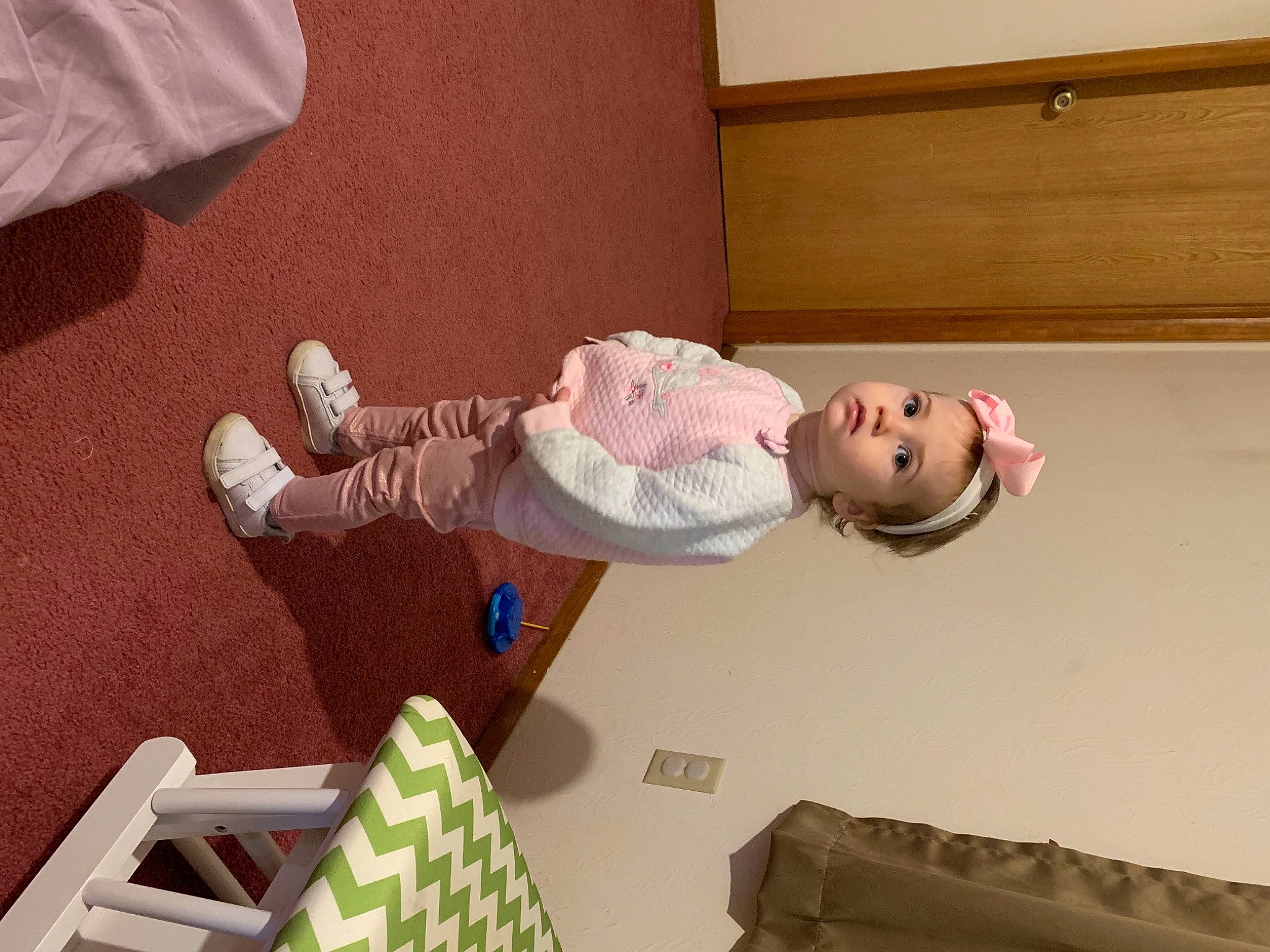 Joanna is registered to the contest to win money with this photo: baby, baby_toddler_clothing, box, cardboard, carton, child, linens, person, shipping_box, sock, toddler