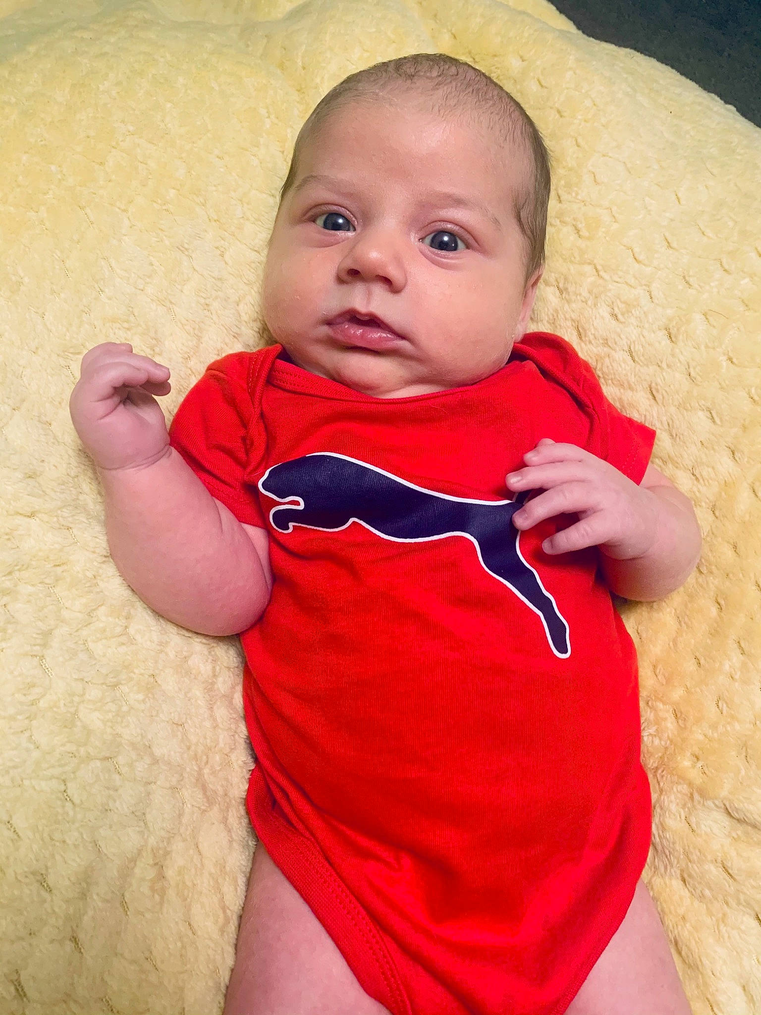 Micah is registered to the contest to win money with this photo: baby_toddler_clothing, cheek, child, comfort, elbow, finger, joint, lip, mouth, muscle, neck, nose, organ, person, product, shoulder, skin, sleeve, thumb, toddler