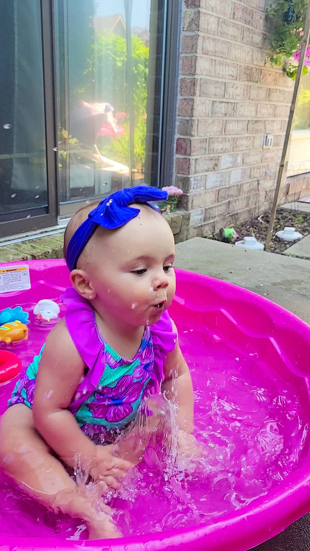 Gemma joined the competition — help win amazing prizes! bathing, child, electric_blue, event, fashion_accessory, fun, goggles, hair_accessory, happy, leisure, magenta, person, personal_protective_equipment, pink, plant, purple, recreation, sunglasses, toddler, violet