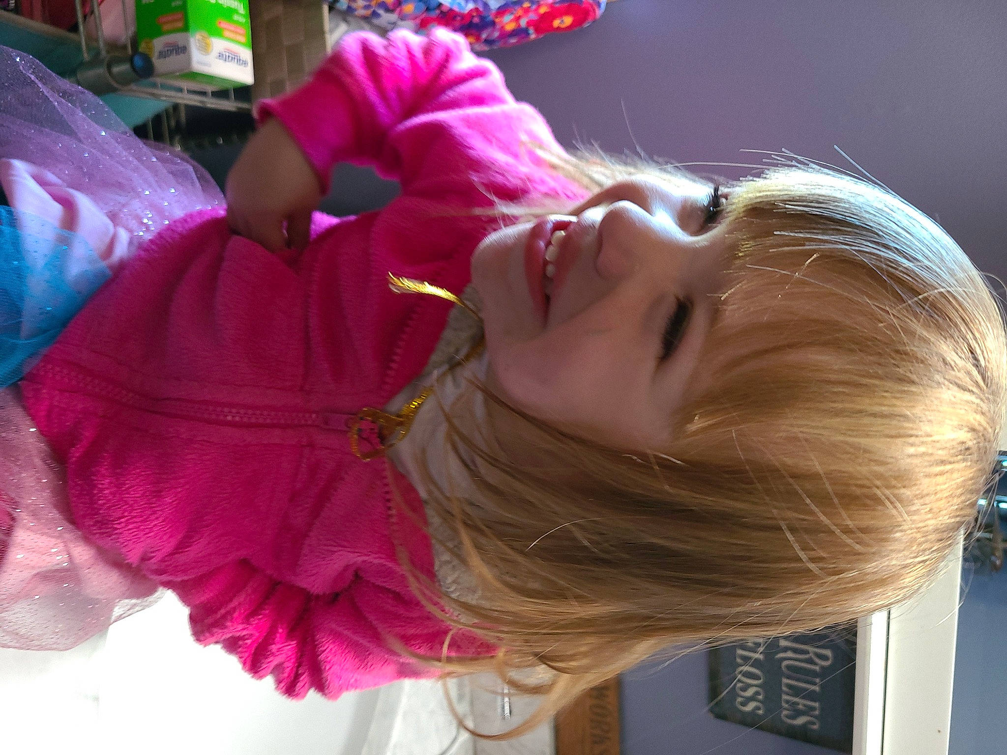 Brylee joined the competition — help win amazing prizes! hair_coloring, joy, magenta, person, pink