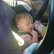 Tellisa joined the competition — help win amazing prizes! baby, blanket, car_interior, car_seat, child, child_safety, clothing, cute, finger_in_mouth, head, infant, peaceful, seat, seatbelt, sleeping, soft_toy, sunlight, toy, travel, window