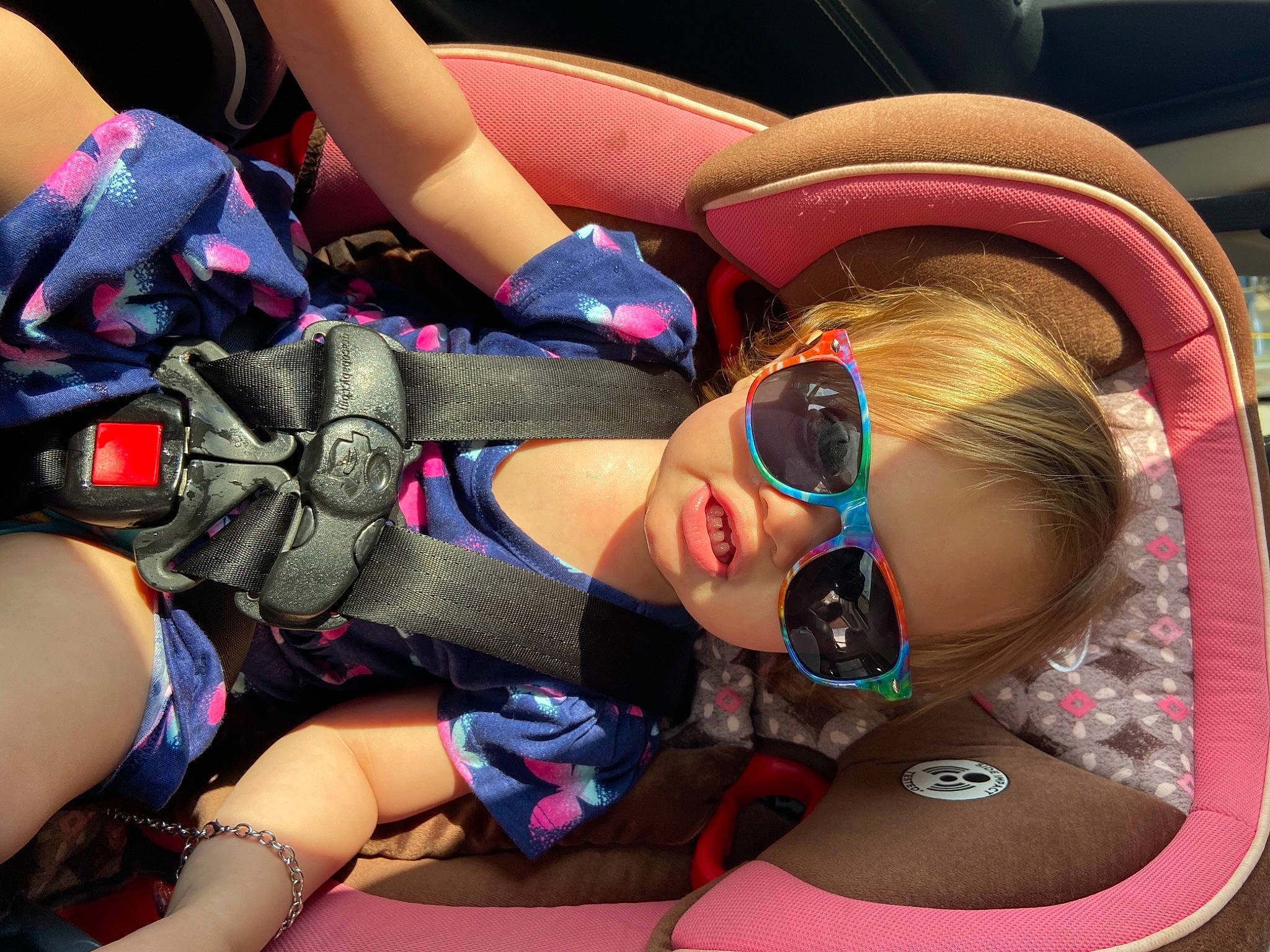 Amoura joined the competition — help win amazing prizes! chest, child, cool, electric_blue, event, eyewear, fun, goggles, happy, headgear, human_leg, leisure, mouth, person, personal_protective_equipment, pink, recreation, smile, sunglasses, thigh