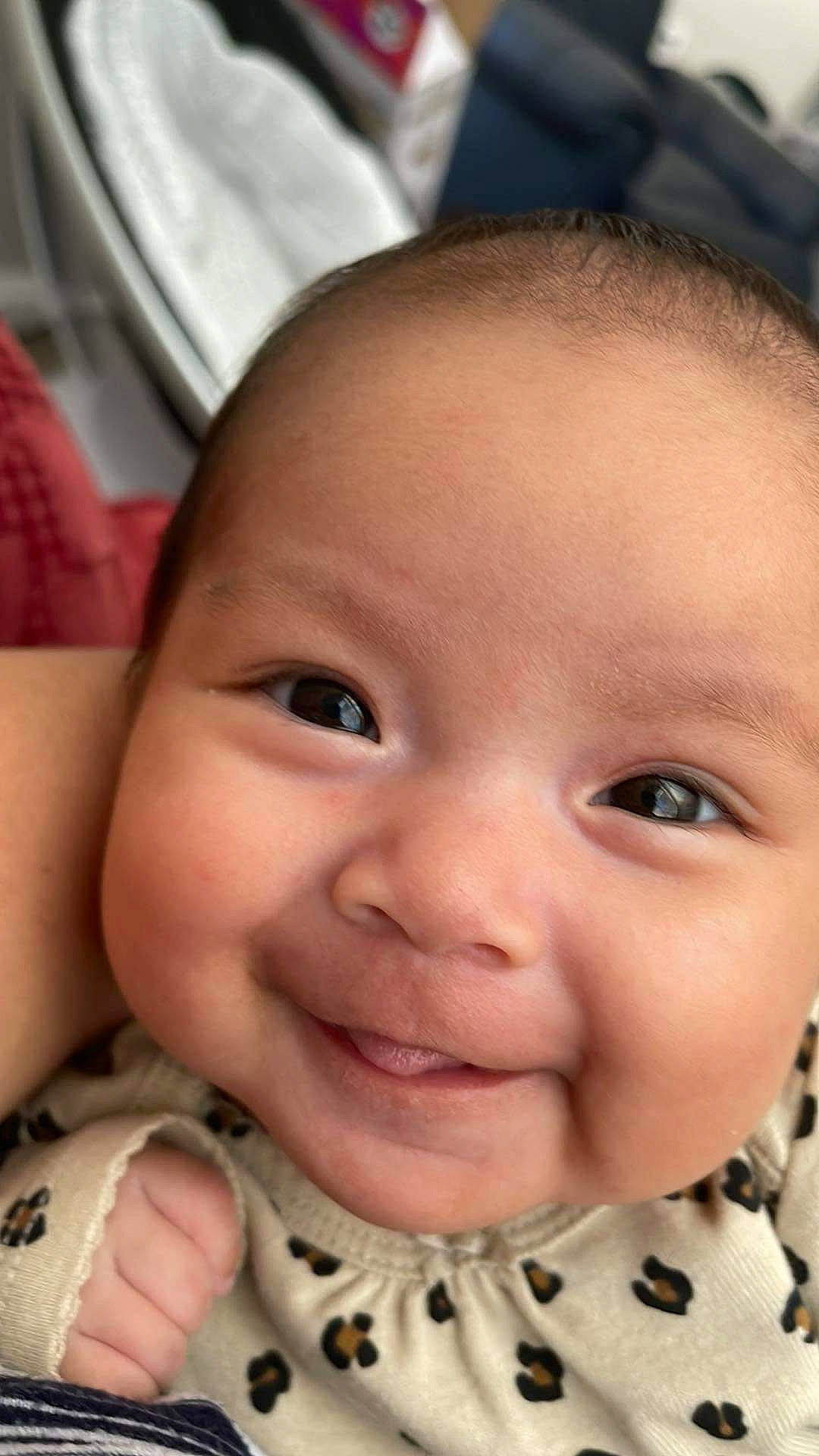 Charlotte joined the competition — help win amazing prizes! baby, baby_toddler_clothing, cheek, chin, close_up, ear, eyebrow, eyelash, forehead, fun, gesture, happy, iris, joy, lip, mouth, nose, person, skin, smile