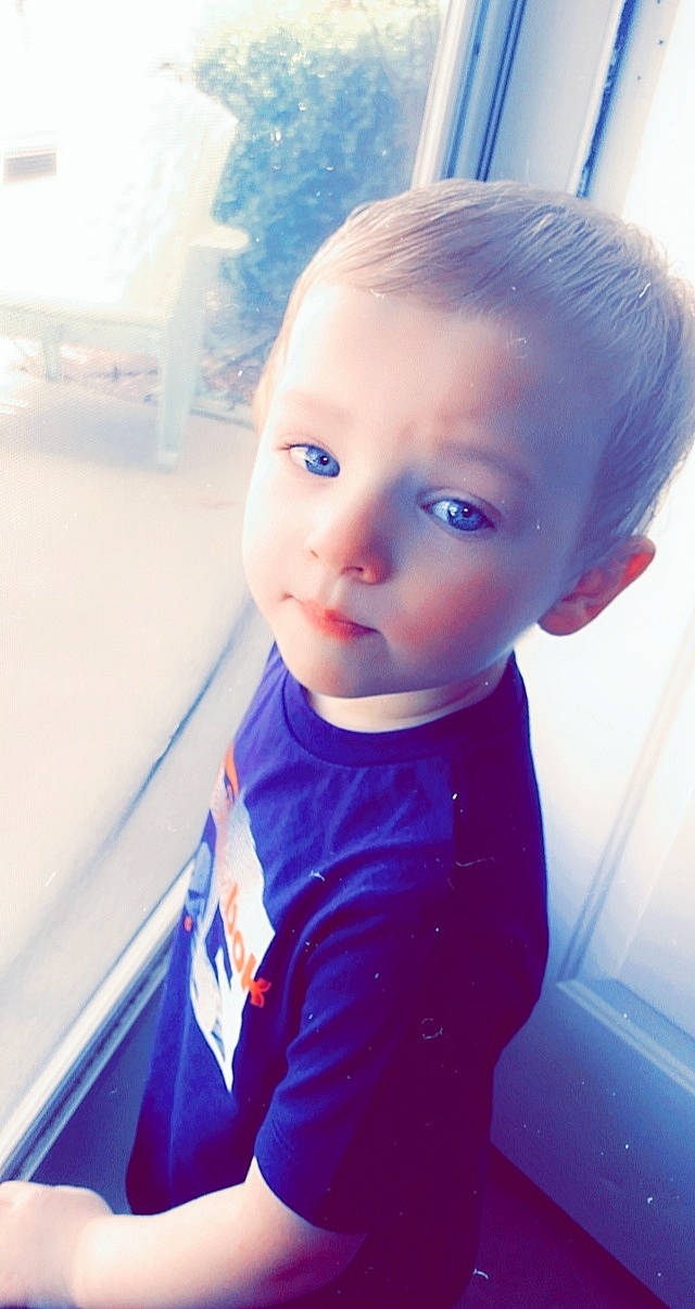 Ayden joined the competition — help win amazing prizes! azure, baby, baby_toddler_clothing, chin, cloud, cool, electric_blue, eye, eyebrow, eyelash, happy, iris, lip, mouth, neck, nose, person, sky, sleeve, t_shirt