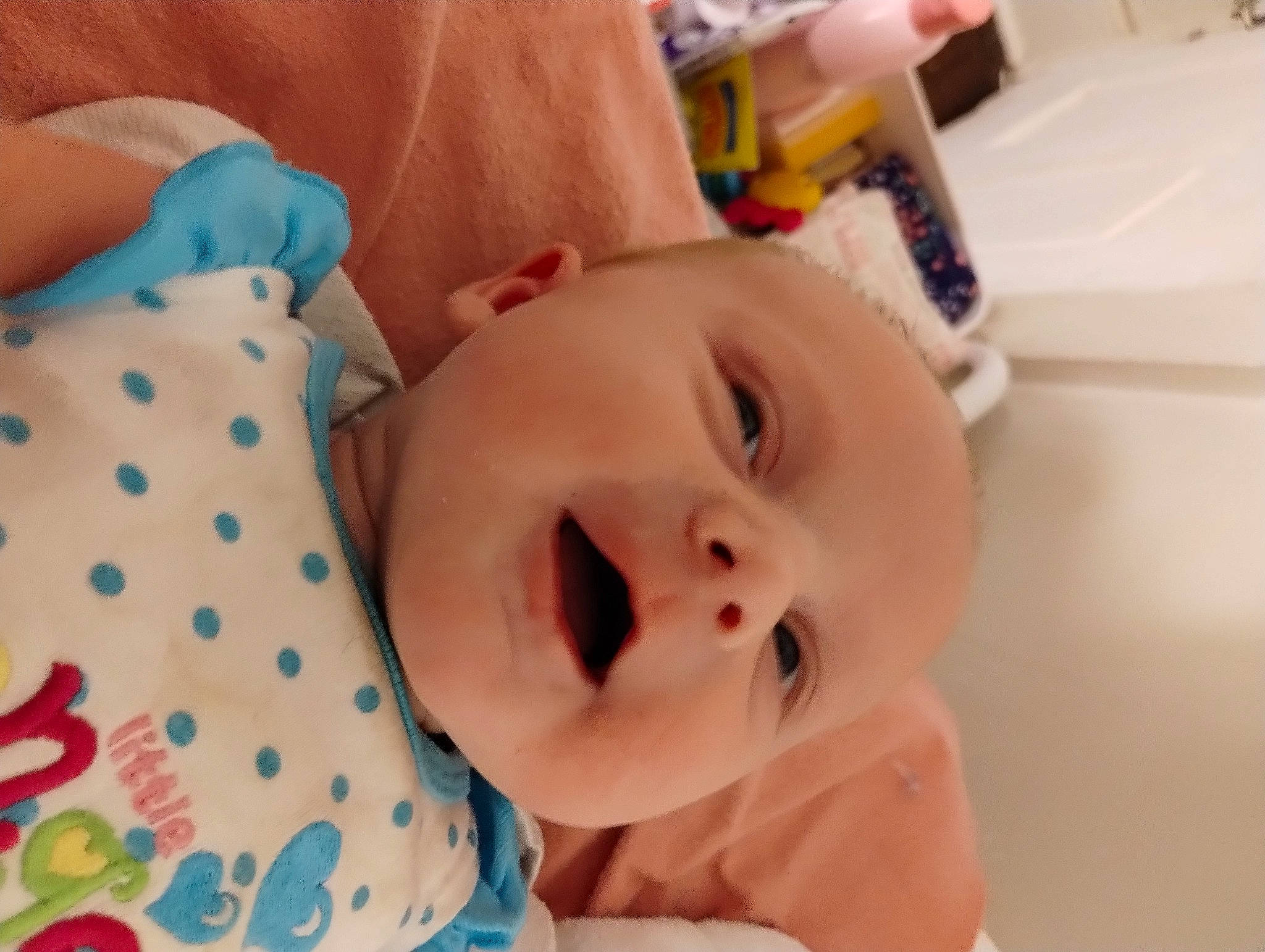 Myah joined the competition — help win amazing prizes! baby, baby_products, baby_toddler_clothing, cheek, child, comfort, eyelash, fun, happy, nose, pattern, person, room, skin, smile, toddler