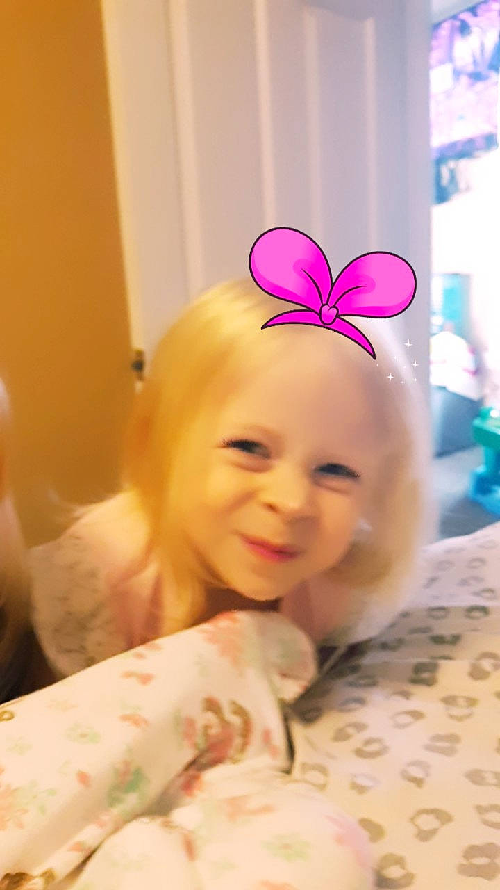 Monica joined the competition — help win amazing prizes! baby, beauty, cheek, child, ear, face, hair_accessory, head, headwear, joy, nose, person, pink, skin, smile, toddler