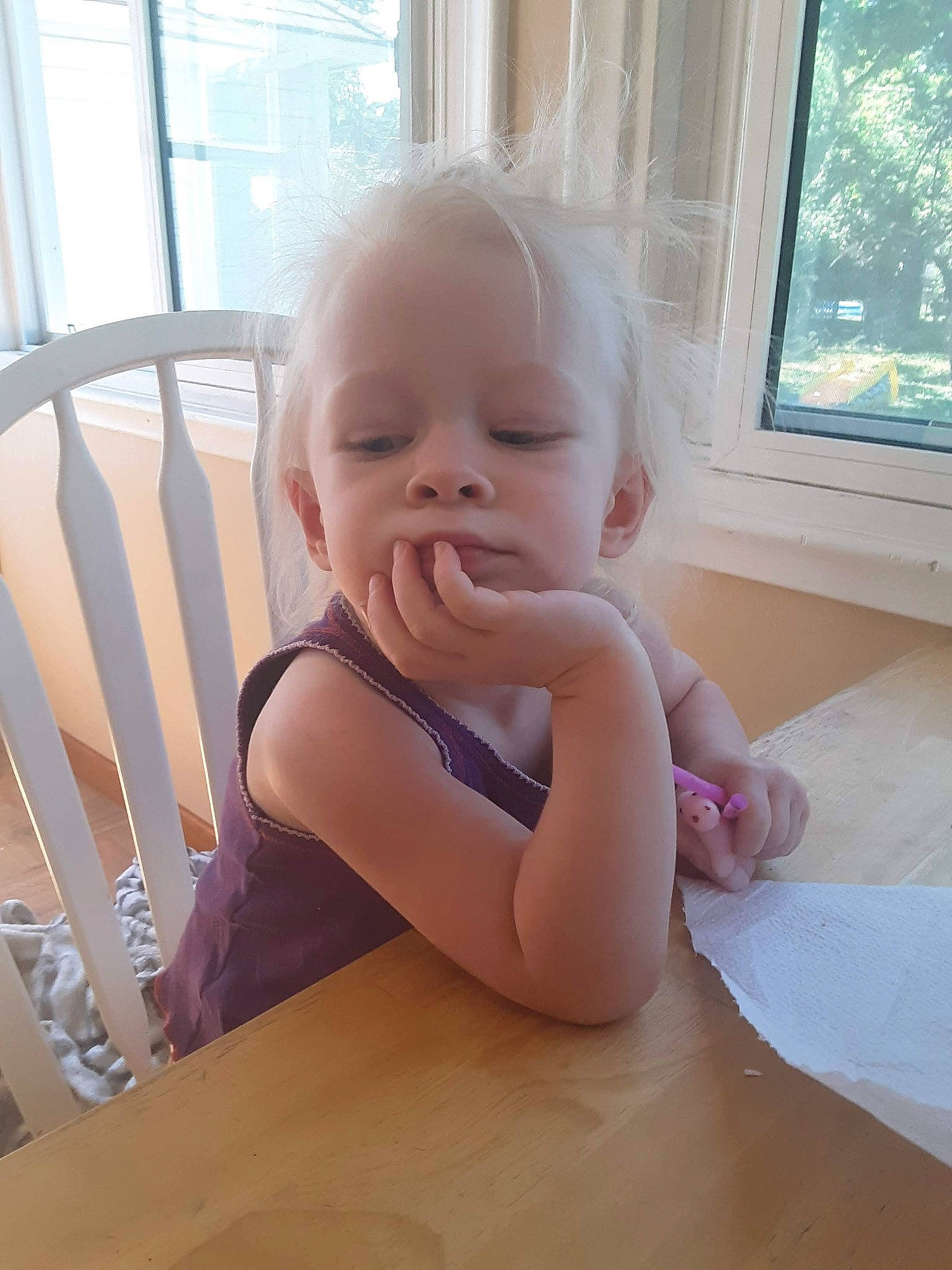 Ava joined the competition — help win amazing prizes! baby, child, face, facial_expression, head, leg, mouth, nose, person, skin, smile, toddler