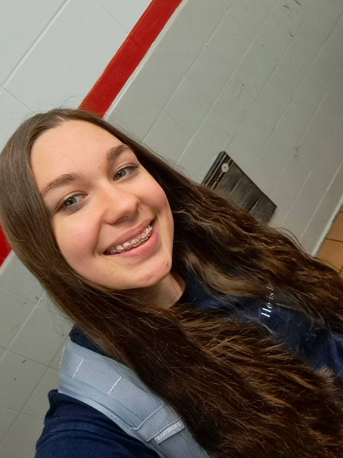 Kaylin is registered to the contest to win money with this photo: blond, brown_hair, eyebrow, eyelash, eyewear, fashion_accessory, flash_photography, flooring, fun, fur, happy, jaw, joy, laugh, layered_hair, lip, long_hair, makeover, nose, person