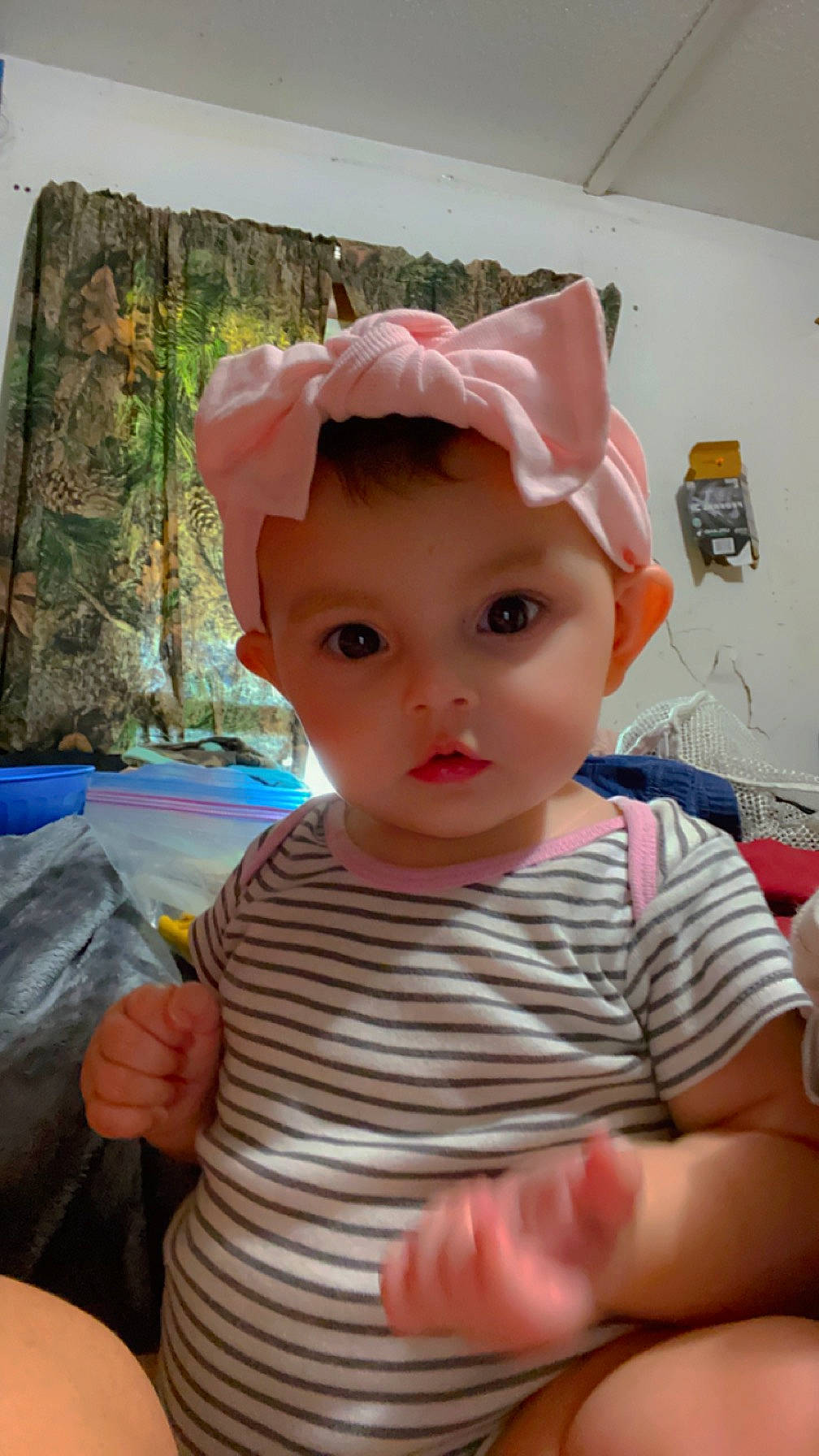 Zoe joined the competition — help win amazing prizes! baby, baby_products, baby_safety, baby_toddler_clothing, cheek, child, chin, costume_hat, eyebrow, eyelash, fashion_accessory, headgear, headpiece, headwear, iris, lip, person, pink, skin, sleeve