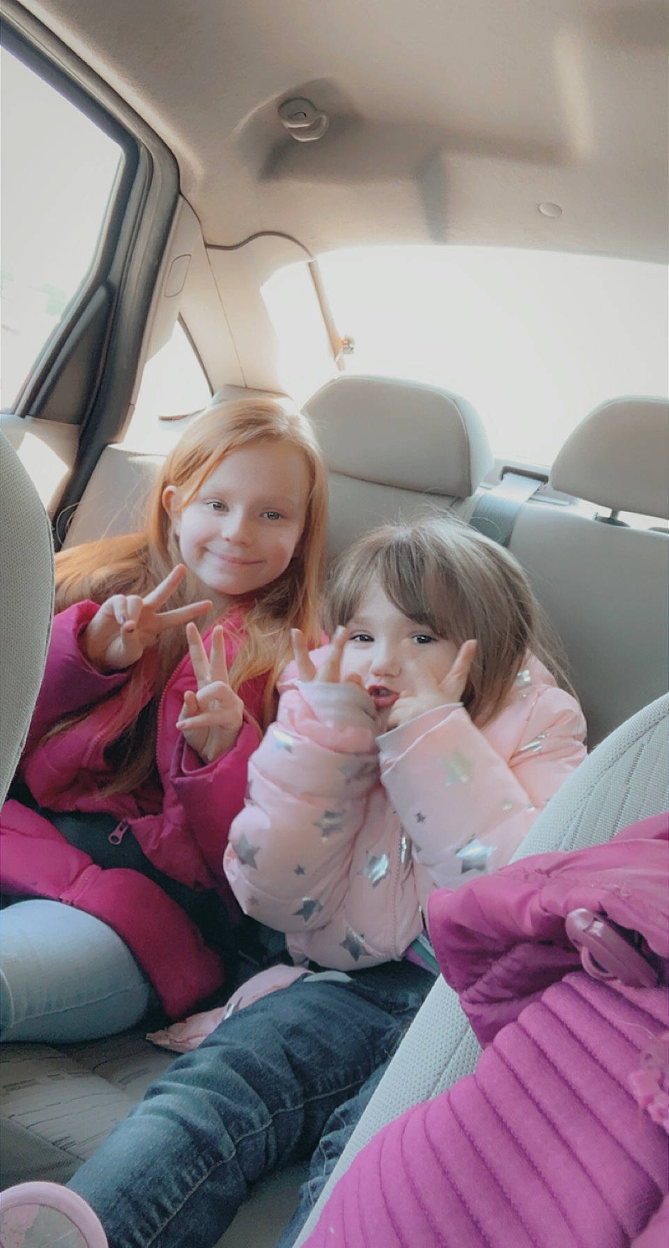 Alexis joined the competition — help win amazing prizes! auto_part, automotive_design, automotive_exterior, car, car_seat, car_seat_cover, comfort, fun, happy, head_restraint, joy, leisure, motor_vehicle, person, pink, skin, smile, steering_part, steering_wheel, toddler