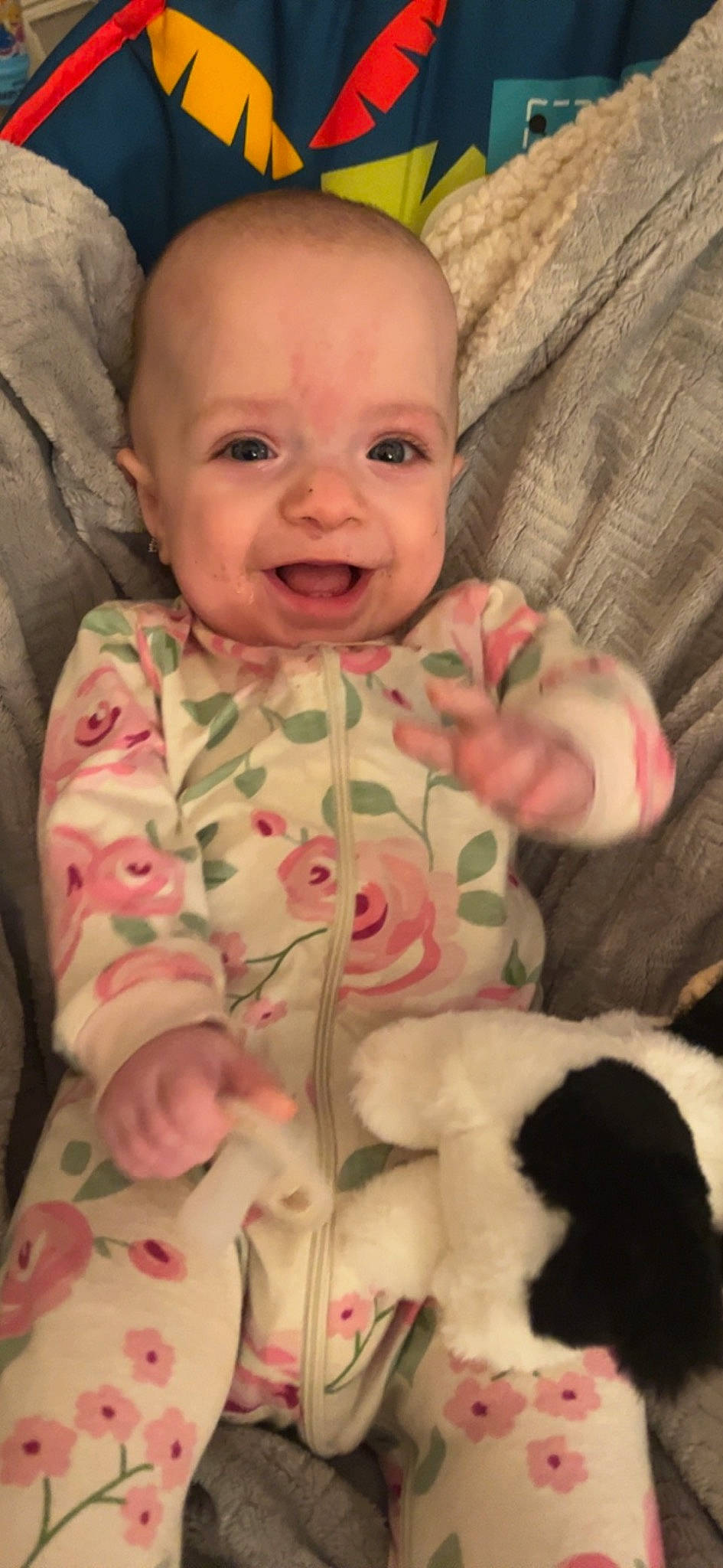 Emmy joined the competition — help win amazing prizes! arm, baby, baby_toddler_clothing, cheek, chin, comfort, eye, eyebrow, finger, head, human_body, iris, lip, mouth, nose, person, pink, skin, sleeve, smile