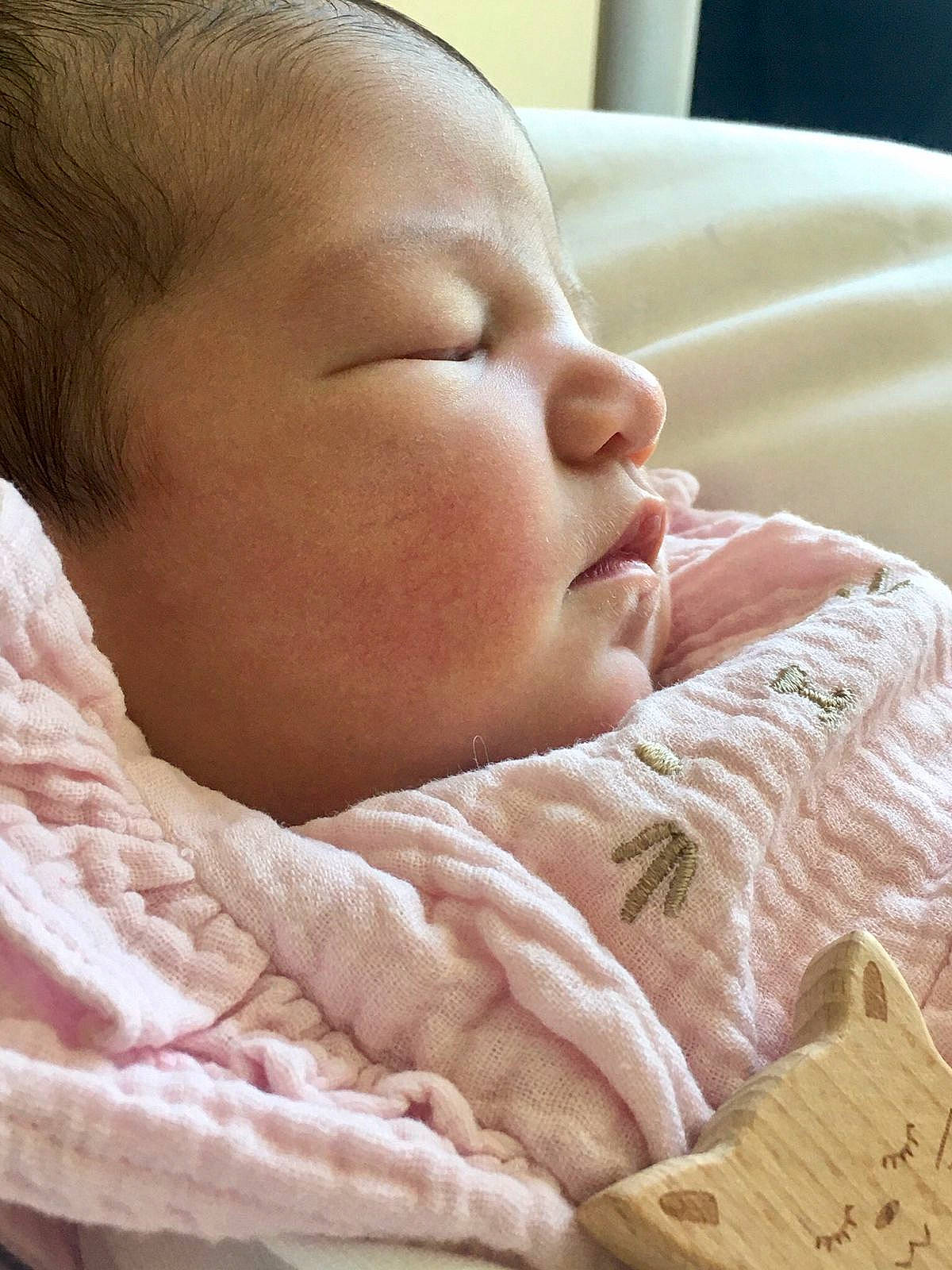 Maria participe au concours pour gagner de l'argent avec cette photo : baby, baby_sleeping, baby_toddler_clothing, bedtime, cheek, child, close_up, comfort, eyebrow, eyelash, fur, linens, nap, nose, pattern, person, skin, sleep, sleeve, toddler