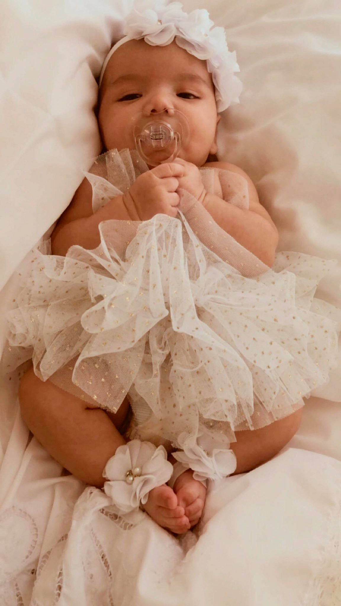 Lorena joined the competition — help win amazing prizes! baby, baby_sleeping, cheek, child, dress, fashion_accessory, hair_accessory, headpiece, lace, nose, person, photography, pink, product, skin, smile, textile, toddler
