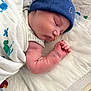 Wilson joined the competition — help win amazing prizes! newborn, baby, sleeping, blanket, hat, infant, peaceful, resting, skin, hand, face, hospital, medical_tape, soft, cozy, cute, child, bed, closeup, portrait