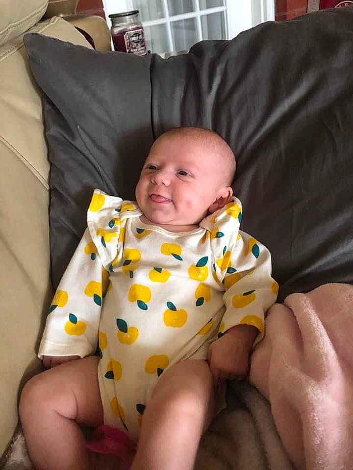 Zaylynn joined the competition — help win amazing prizes! baby, child, finger, person, sitting, skin, toddler