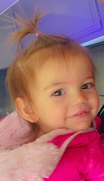 Kinsley is registered to the contest to win money with this photo: baby, baby_toddler_clothing, cheek, chin, ear, eyebrow, eyelash, forehead, happy, headgear, human_body, iris, joy, lip, neck, nose, organ, person, pink, skin