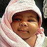 Yara is registered to the contest to win money with this photo: baby, child, face, towel, pink, hood, wrapped, cute, skin, cheeks, infant, portrait, expression, indoors, soft, blanket, person, smile, closeup, newborn