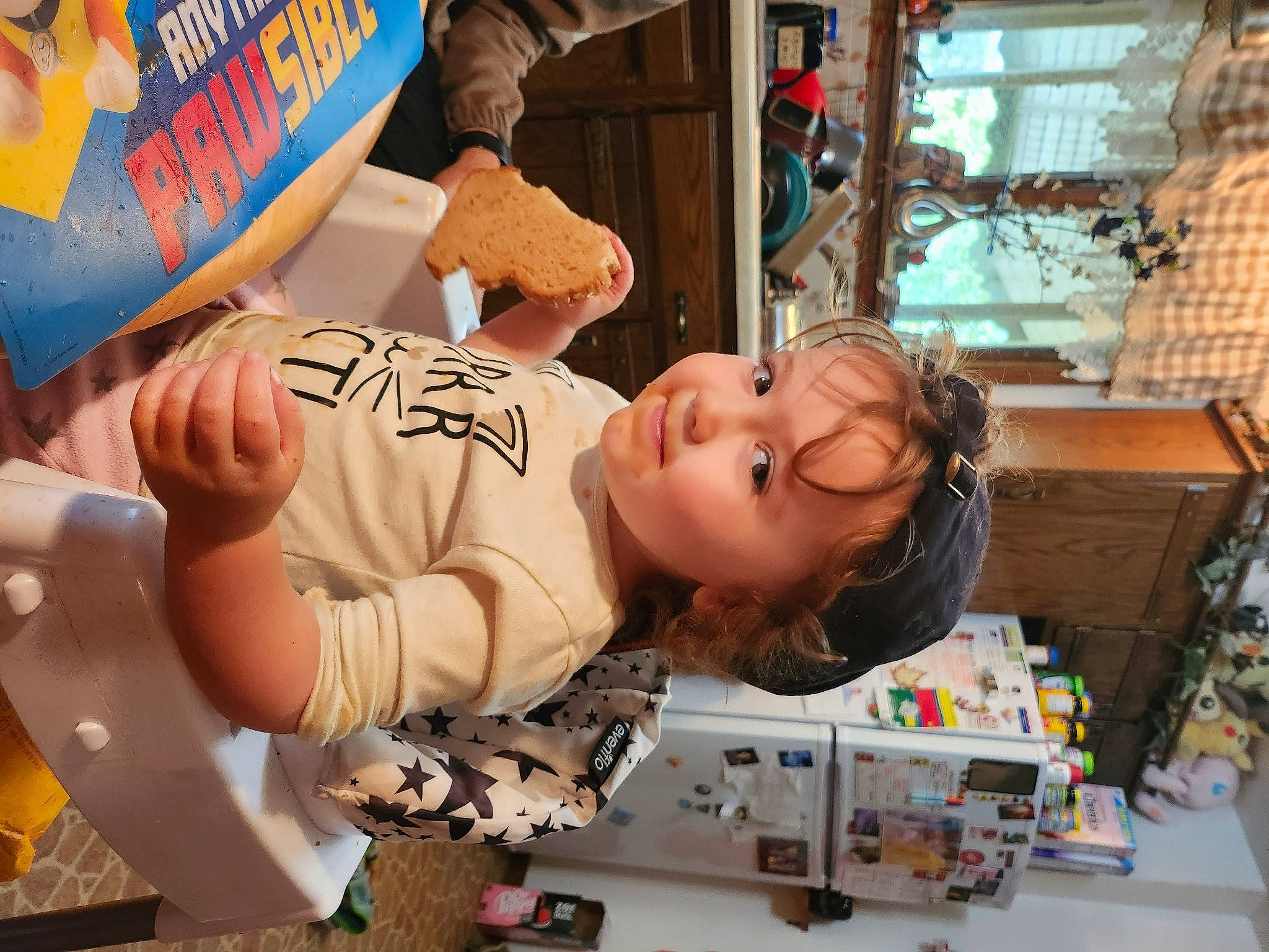 Faye joined the competition — help win amazing prizes! box, child, community, eyewear, fun, happy, hat, leisure, orange, person, play, recreation, summer, sunglasses, t_shirt, toddler, tree, vacation