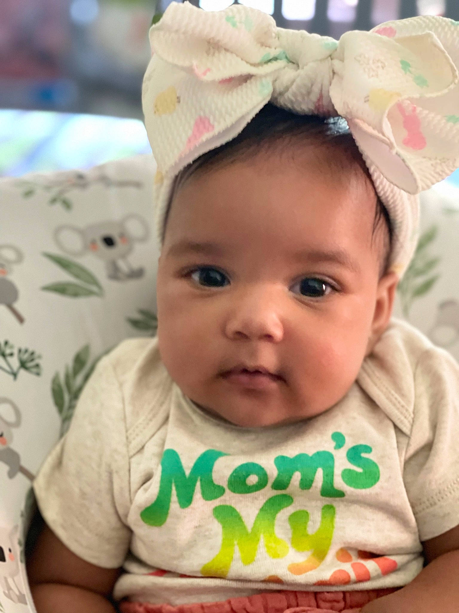 Alani is registered to the contest to win money with this photo: baby, baby_toddler_clothing, cap, cheek, chin, eyebrow, face, facial_expression, forehead, hairstyle, happy, iris, lip, nose, person, pink, skin, sleeve, smile, toddler