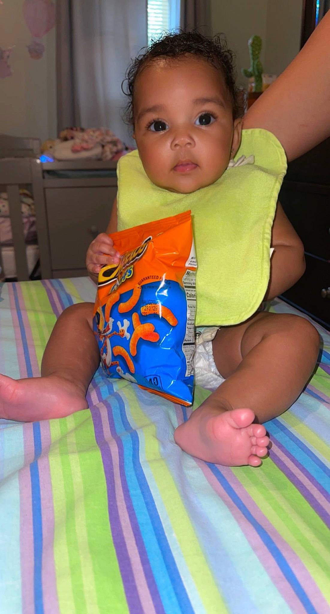 Alani joined the competition — help win amazing prizes! baby, baby_toddler_clothing, cheek, child, chin, comfort, eye, finger, happy, head, iris, mouth, neck, nose, person, product, skin, sleeve, textile, toddler