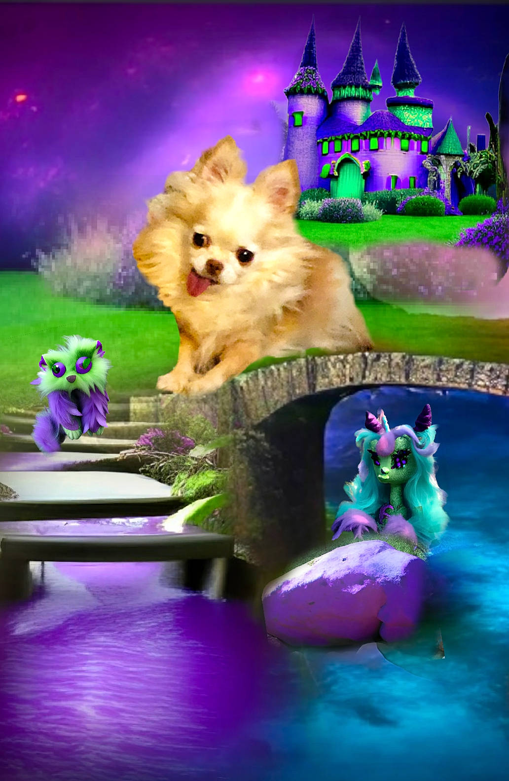 Kitty joined the competition — help win amazing prizes! art, carnivore, cg_artwork, companion_dog, dog, dog_breed, dog_supply, event, fawn, fictional_character, fun, light, magenta, mammal, mythical_creature, pink, plant, purple, toy_dog, violet