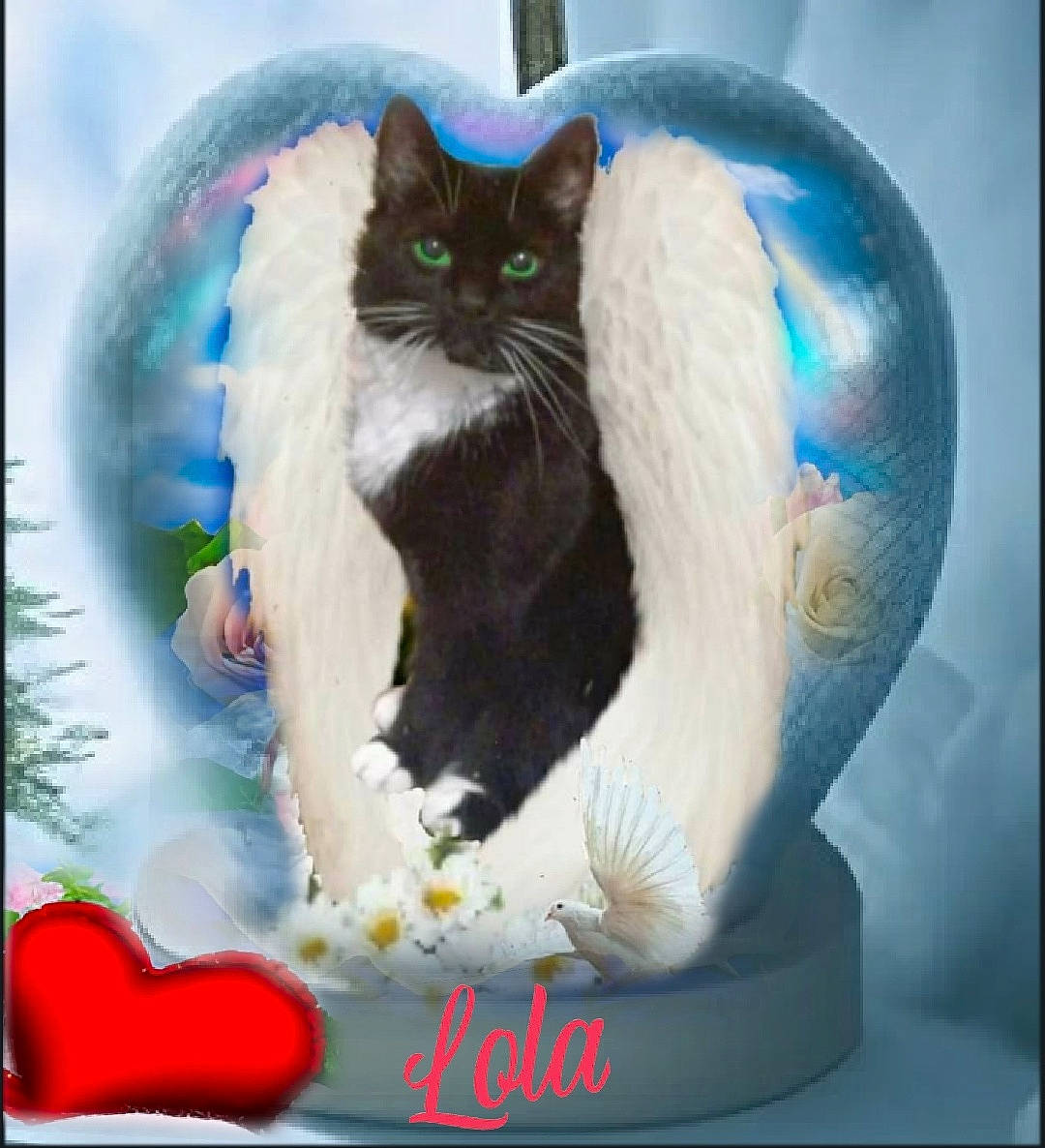 Lola is registered to the contest to win money with this photo: art, british_longhair, carnivore, cat, cat_bed, cat_supply, circle, domestic_short_haired_cat, felidae, fur, paint, painting, pet_supply, picture_frame, rectangle, small_to_medium_sized_cats, snout, tail, visual_arts, whiskers