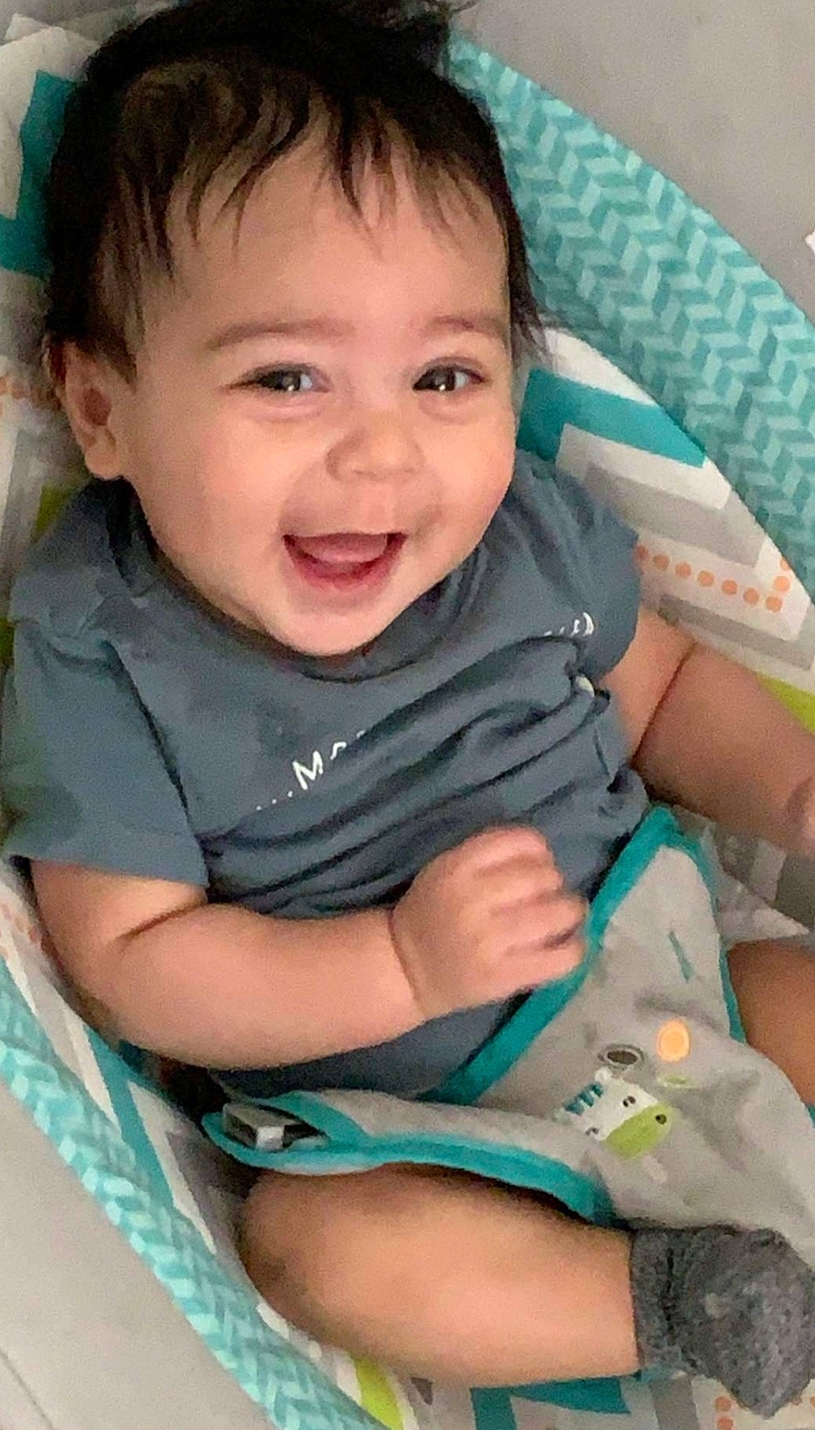 Malik joined the competition — help win amazing prizes! baby, baby_products, baby_safety, baby_toddler_clothing, beauty, cheek, child, comfort, eyebrow, finger, happy, iris, joy, nail, person, product, sitting, skin, sleeve, smile