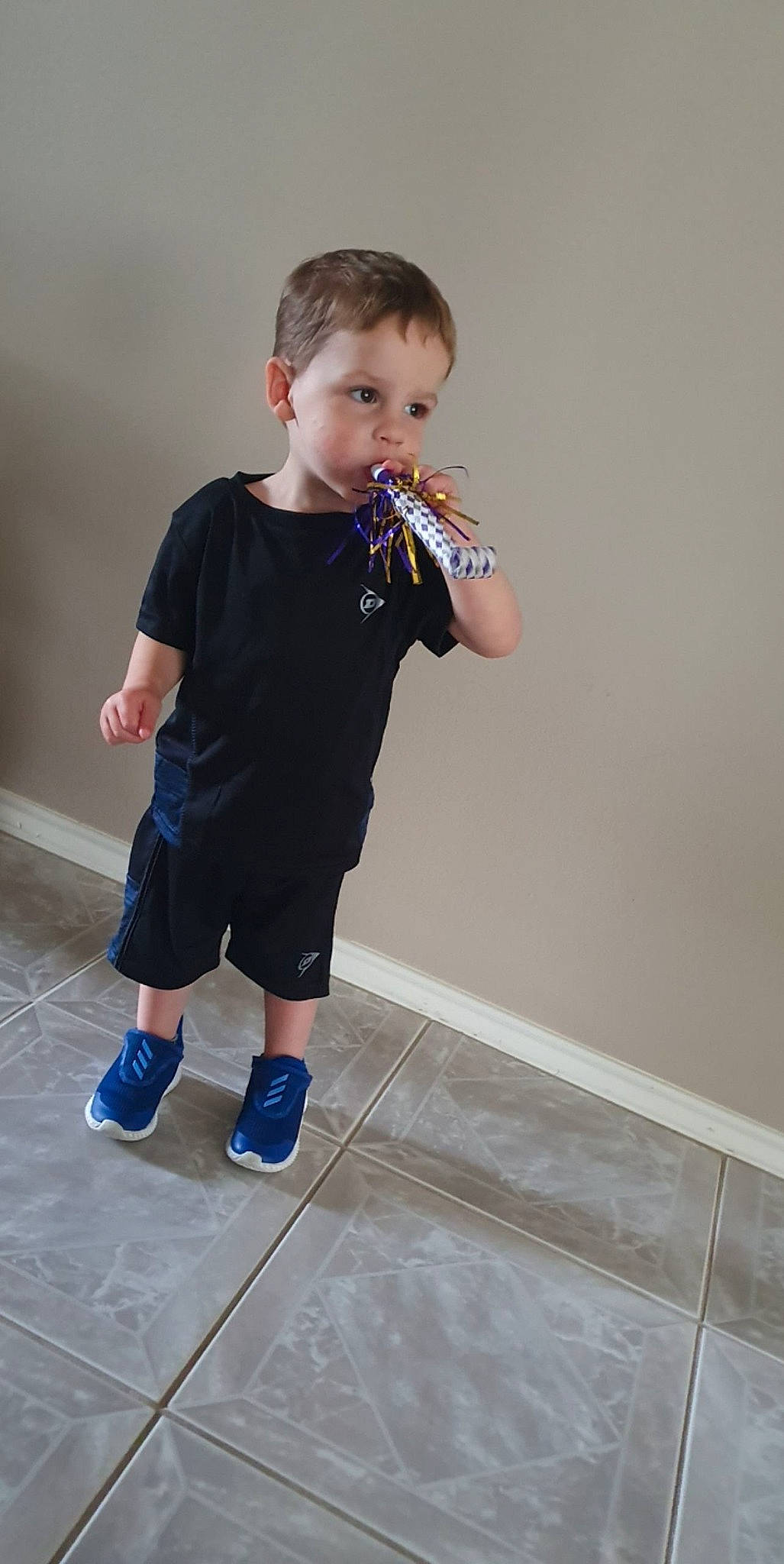 Oliver Matthew Smith joined the competition — help win amazing prizes! arm, blue, child, flooring, joint, person, play, shoulder, sleeve, standing, t_shirt, toddler