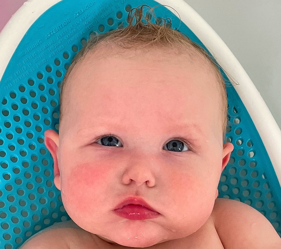 Saskia joined the competition — help win amazing prizes! azure, baby, blue, cheek, chin, ear, eye, eyebrow, eyelash, face, hair, hairstyle, head, lip, mouth, neck, nose, person, photograph, product