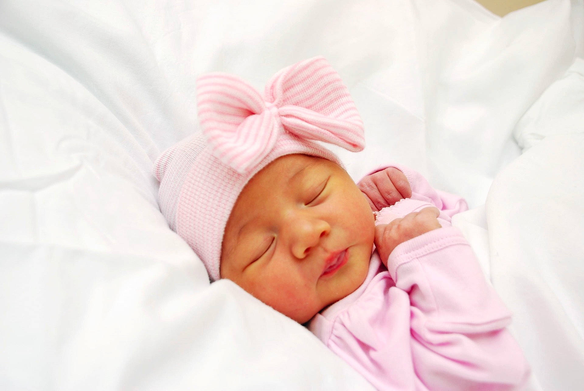 Elyza joined the competition — help win amazing prizes! beauty, bed, bedtime, cheek, child, close_up, ear, girl, hair_accessory, headwear, infant, nose, person, pink, product, skin, sleep, toddler