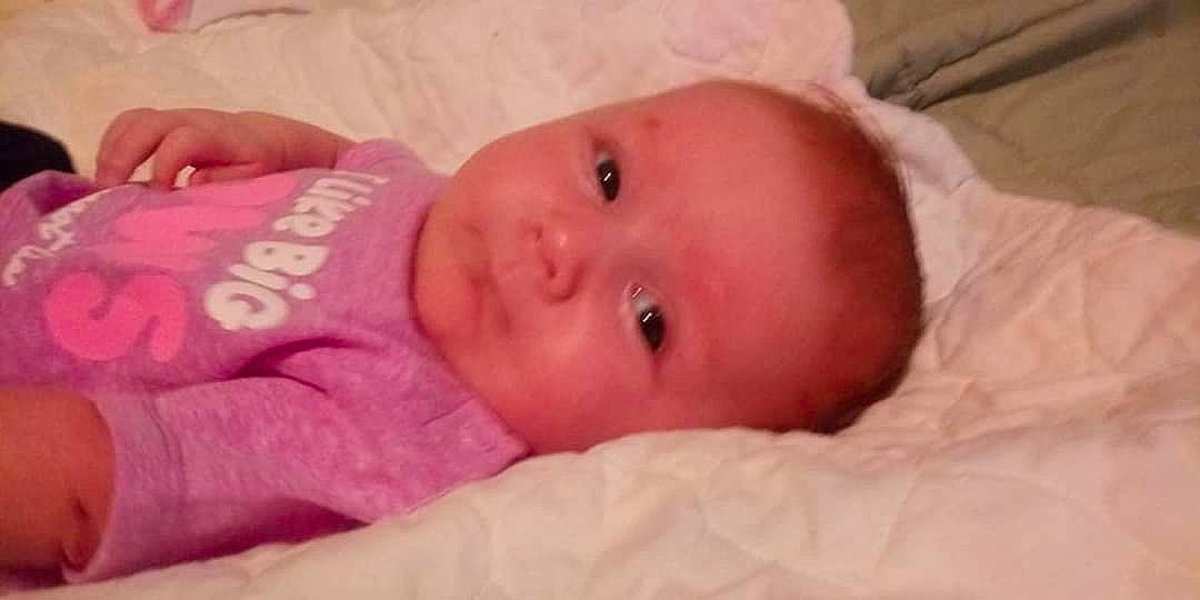 Aarabella joined the competition — help win amazing prizes! baby, bedtime, cheek, child, chin, close_up, eye, eyebrow, face, forehead, head, iris, lip, mouth, muscle, nose, organ, person, pink, skin