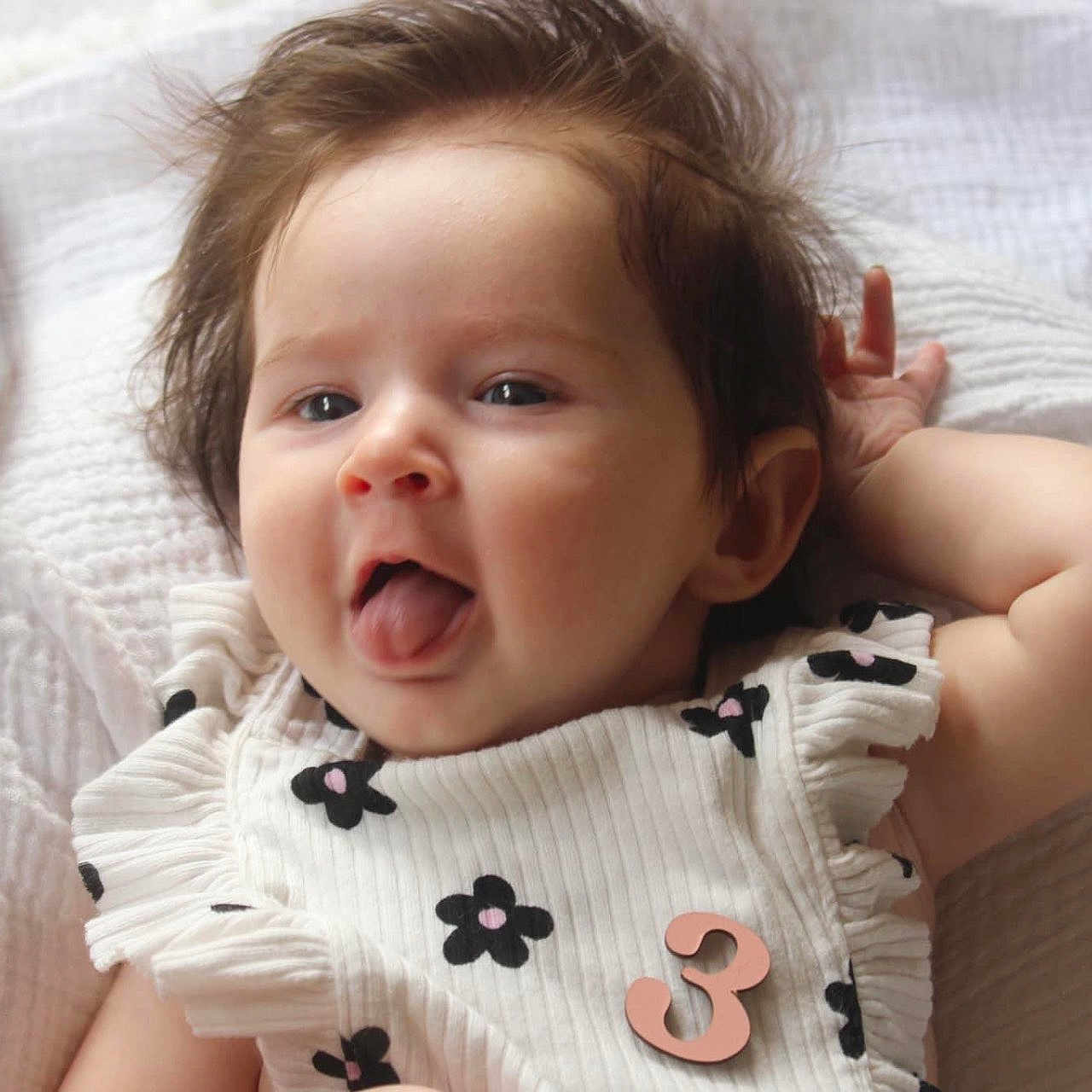 Brielle joined the competition — help win amazing prizes! baby, babylaughing, face, happy, head, person, photography, portrait, yawning