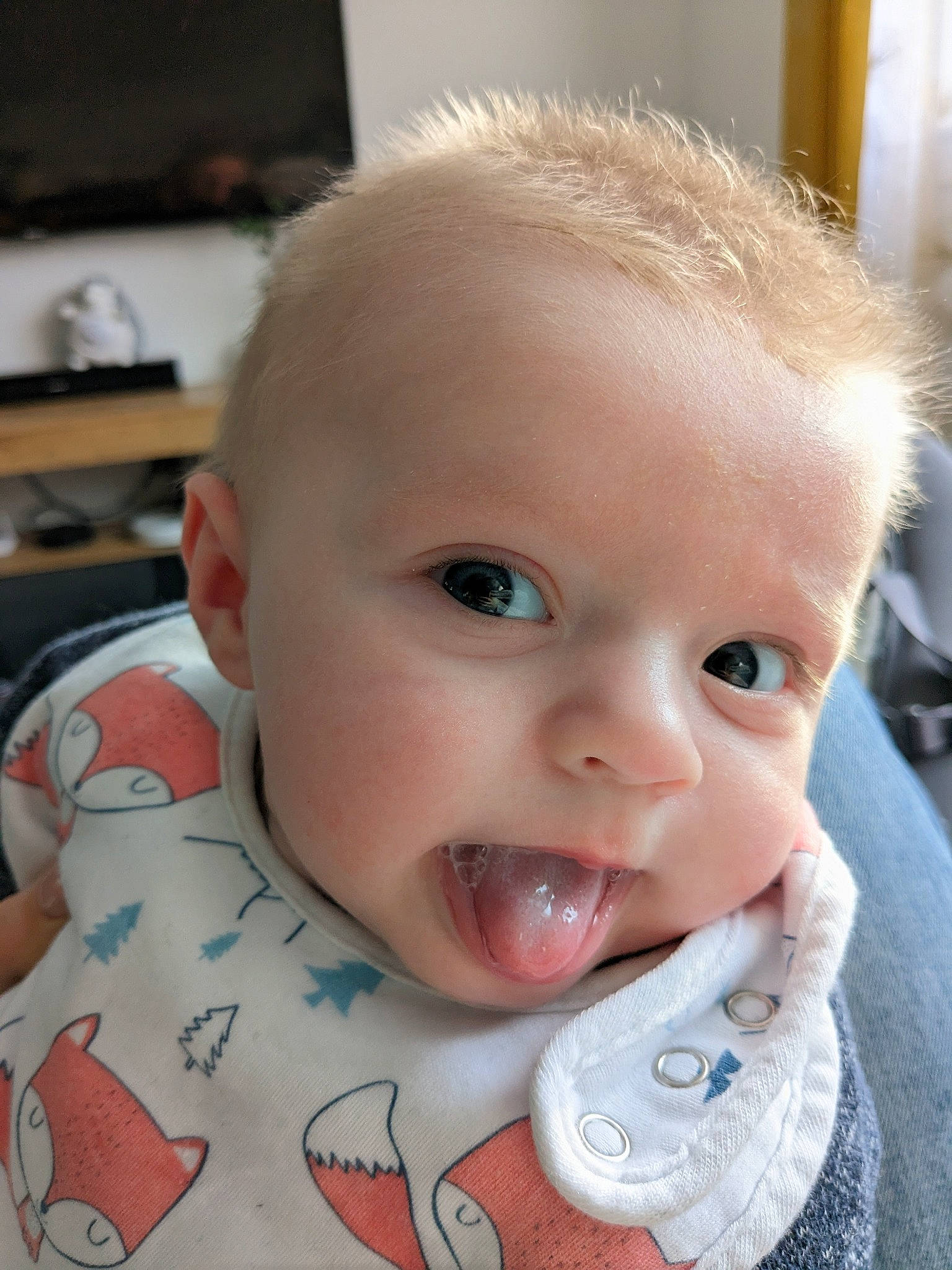 Léandro participe au concours pour gagner de l'argent avec cette photo : baby, baby_toddler_clothing, cheek, child, chin, comfort, ear, eye, eyebrow, eyelash, fun, happy, iris, lip, mouth, nose, person, sitting, skin, smile