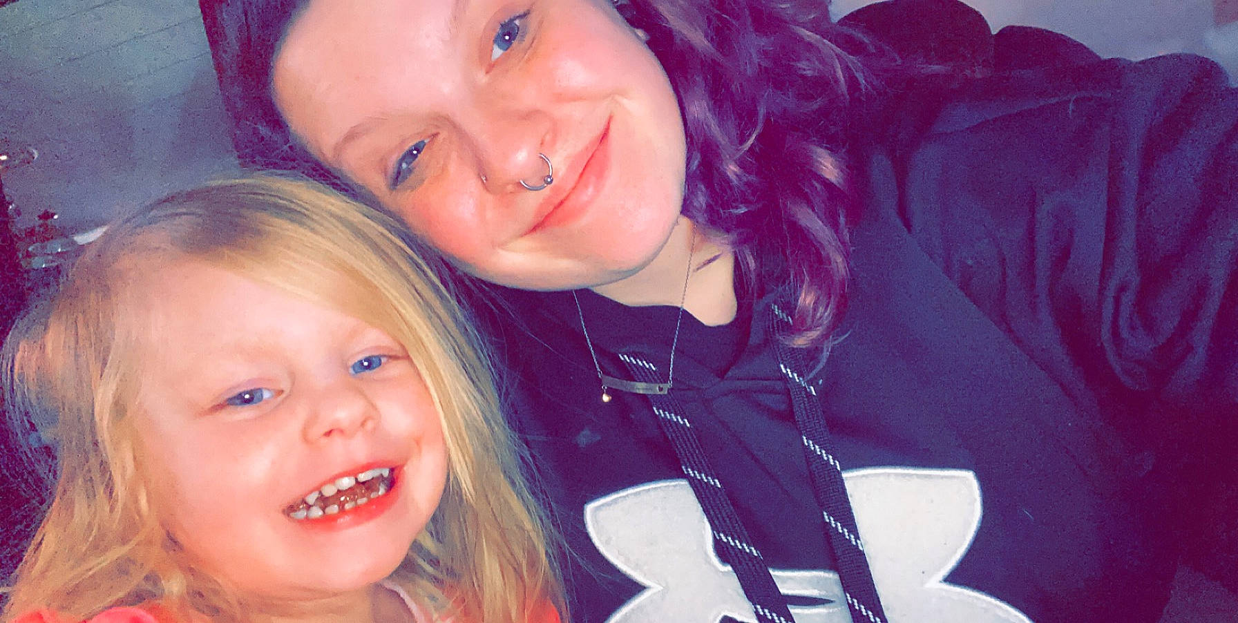 Meredith is registered to the contest to win money with this photo: cheek, child, ear, face, facial_expression, fun, happy, head, jaw, joy, laugh, lip, mouth, nose, person, photography, selfie, skin, smile, toddler