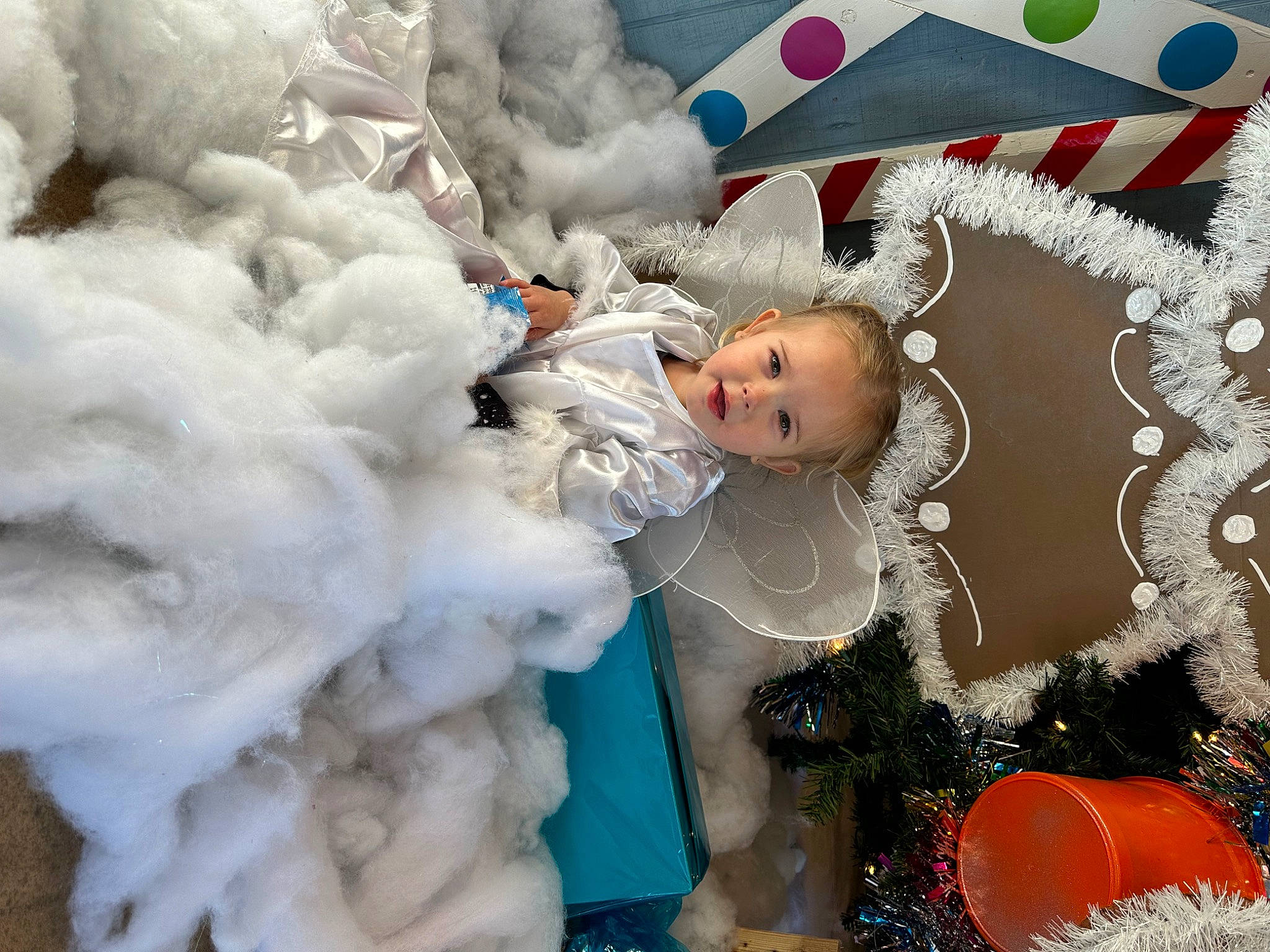 Kinlee is registered to the contest to win money with this photo: child, christmas, christmas_eve, christmas_ornament, doll, event, freezing, fun, fur, happy, holiday, holiday_ornament, interior_design, ornament, party_supply, pattern, person, snow, toy, white