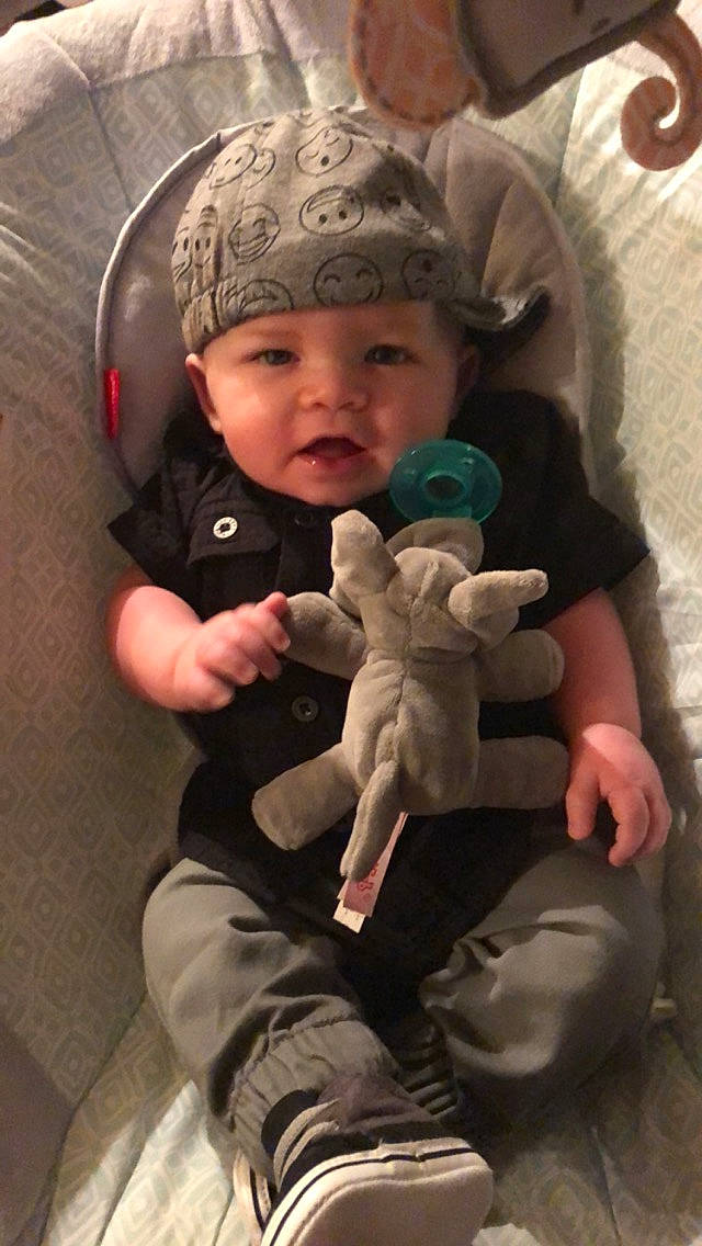 Kasen is registered to the contest to win money with this photo: baby, child, person, toddler