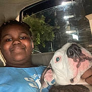 Max joined the competition — help win amazing prizes! animal, baby, boxer, bulldog, canine, clothing, dog, face, head, person, pet, photography, pitbull, plant, portrait, puppy, selfie, t_shirt, transportation, vehicle